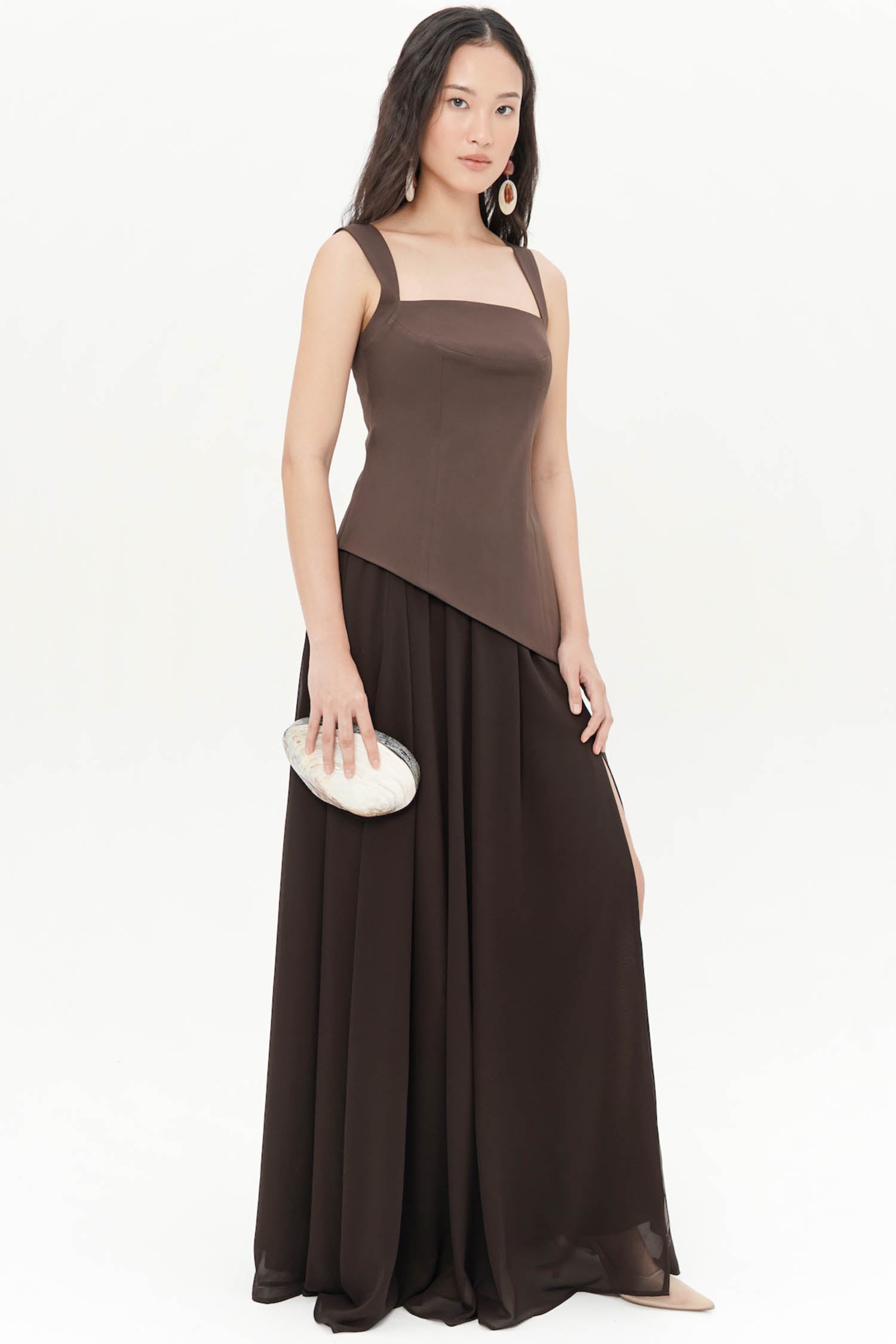 Arivana Two-Piece Dress In Espresso