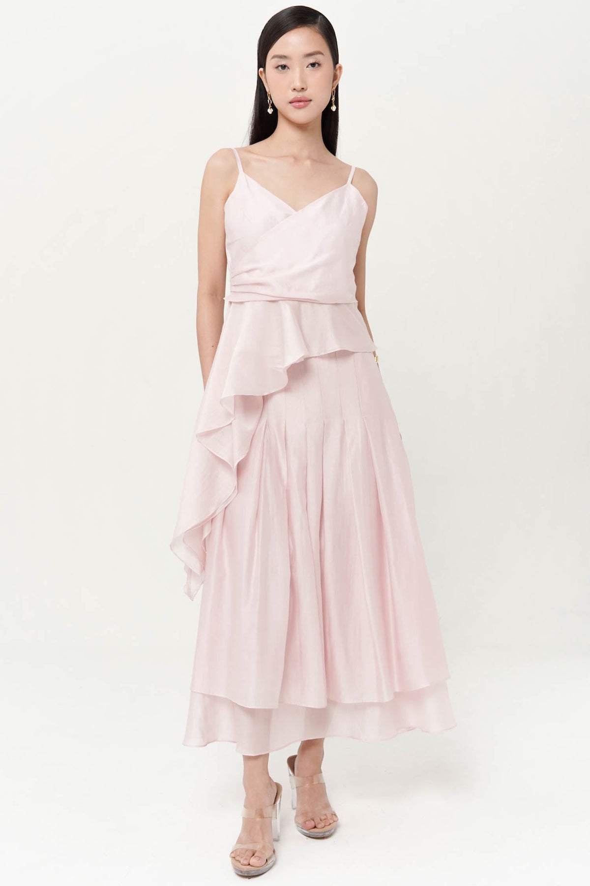 Lane Sheer Skirt In Pink (LAST PIECES)