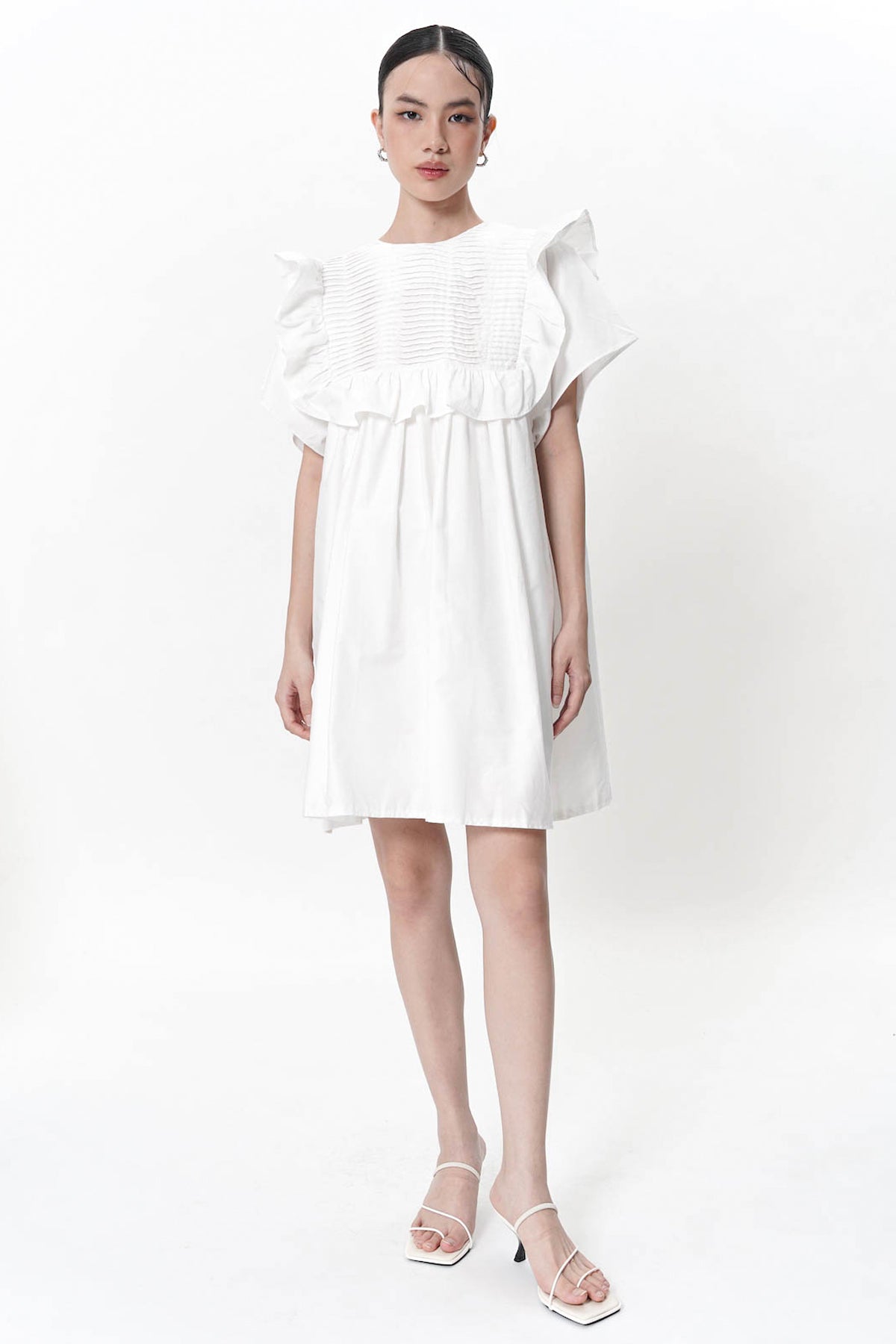 Alaia Pleats Dress In White (Bestseller!)