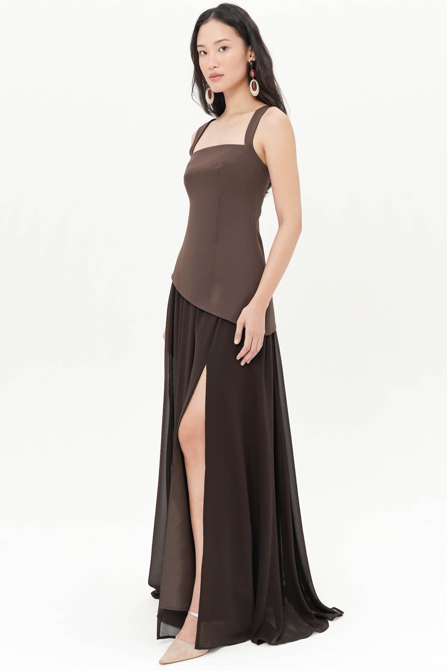 Arivana Two-Piece Dress In Espresso