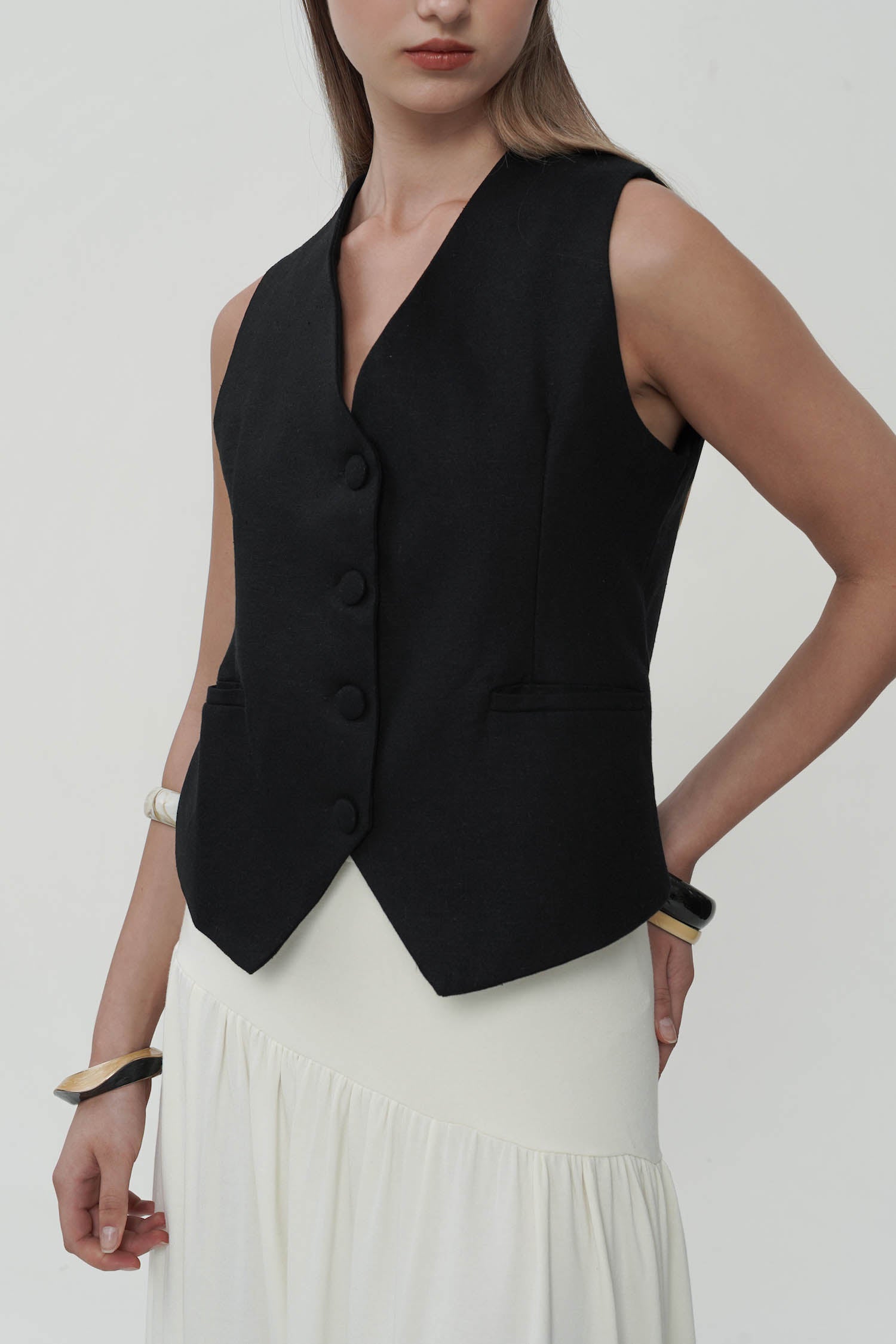 Miura Vest In Black (3 LEFT)