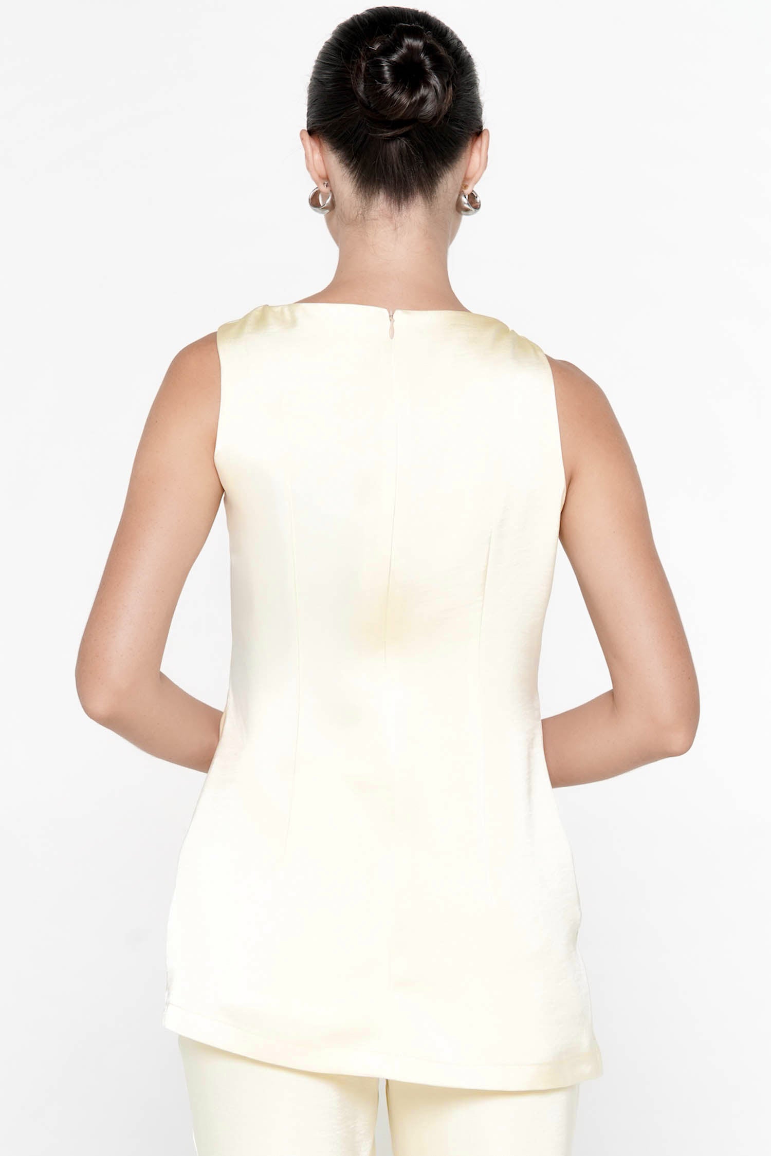 Serena Drape Top In Butter