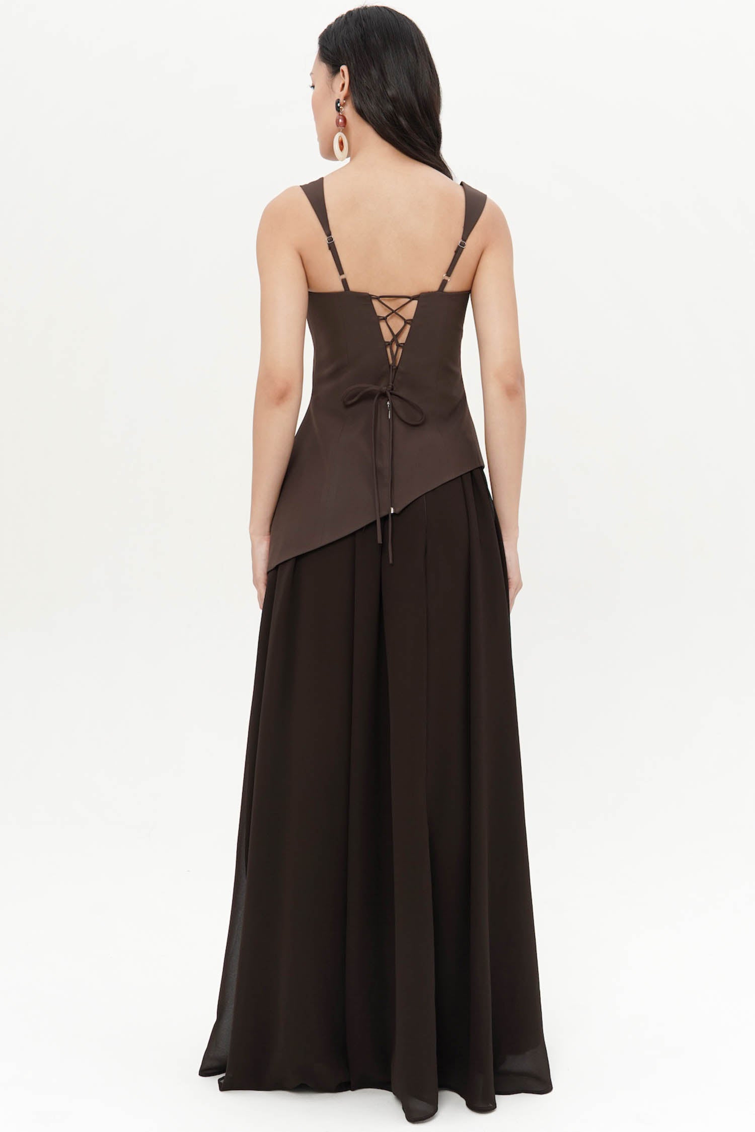 Arivana Two-Piece Dress In Espresso