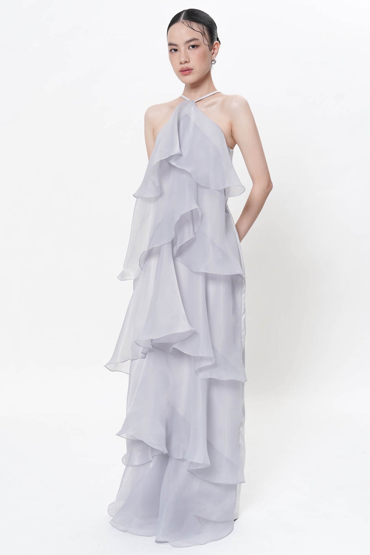 Alea Dress In Bluish Gray