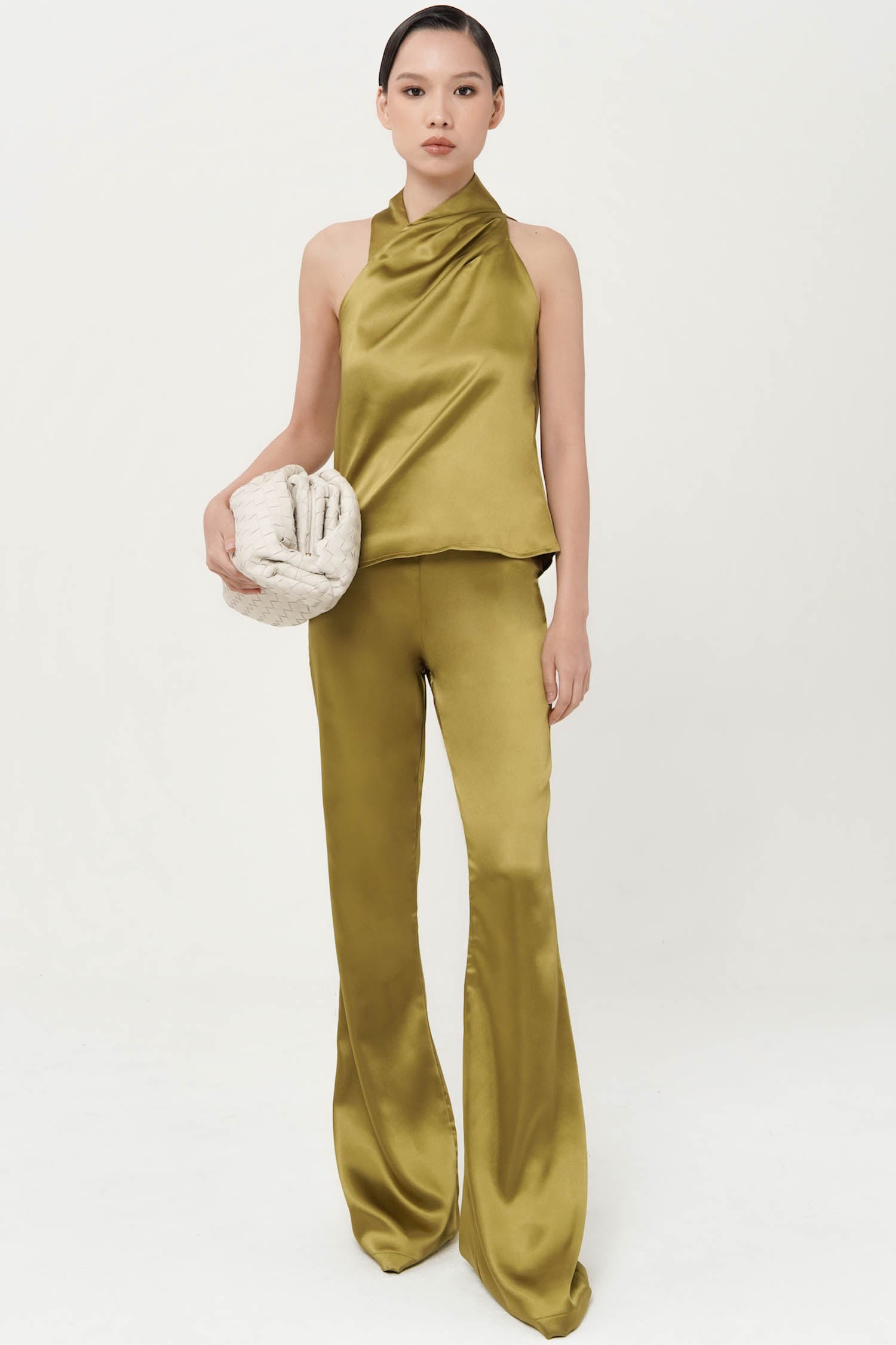 Justine Straight Pants in Olive