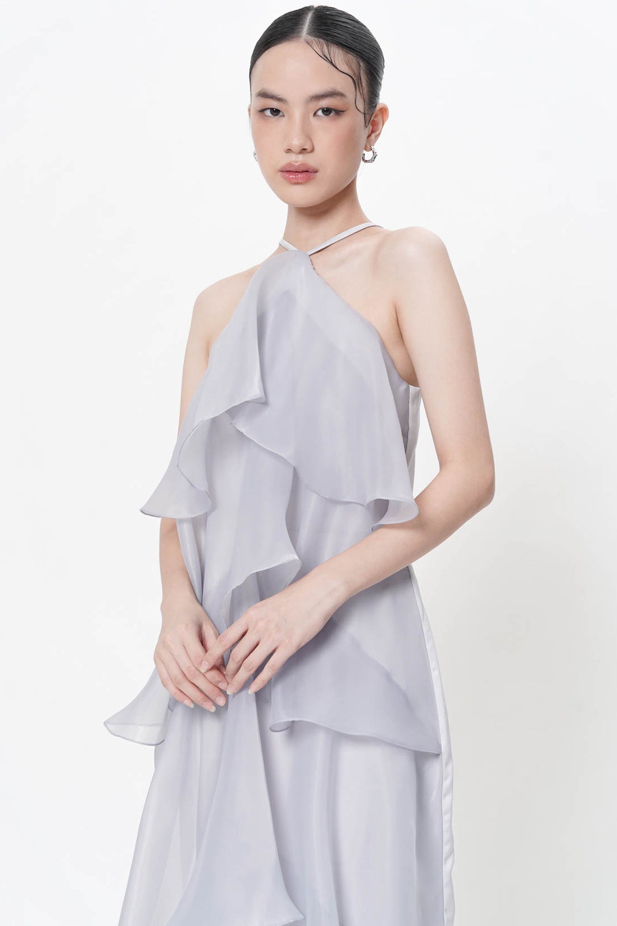 Alea Dress In Bluish Gray