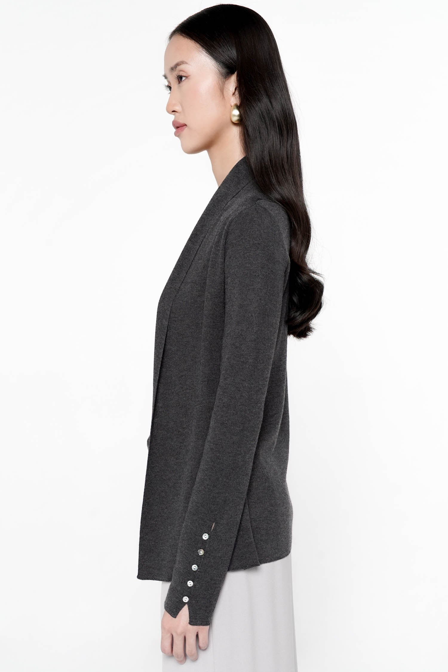 Cyrilla Knit Top In Grey