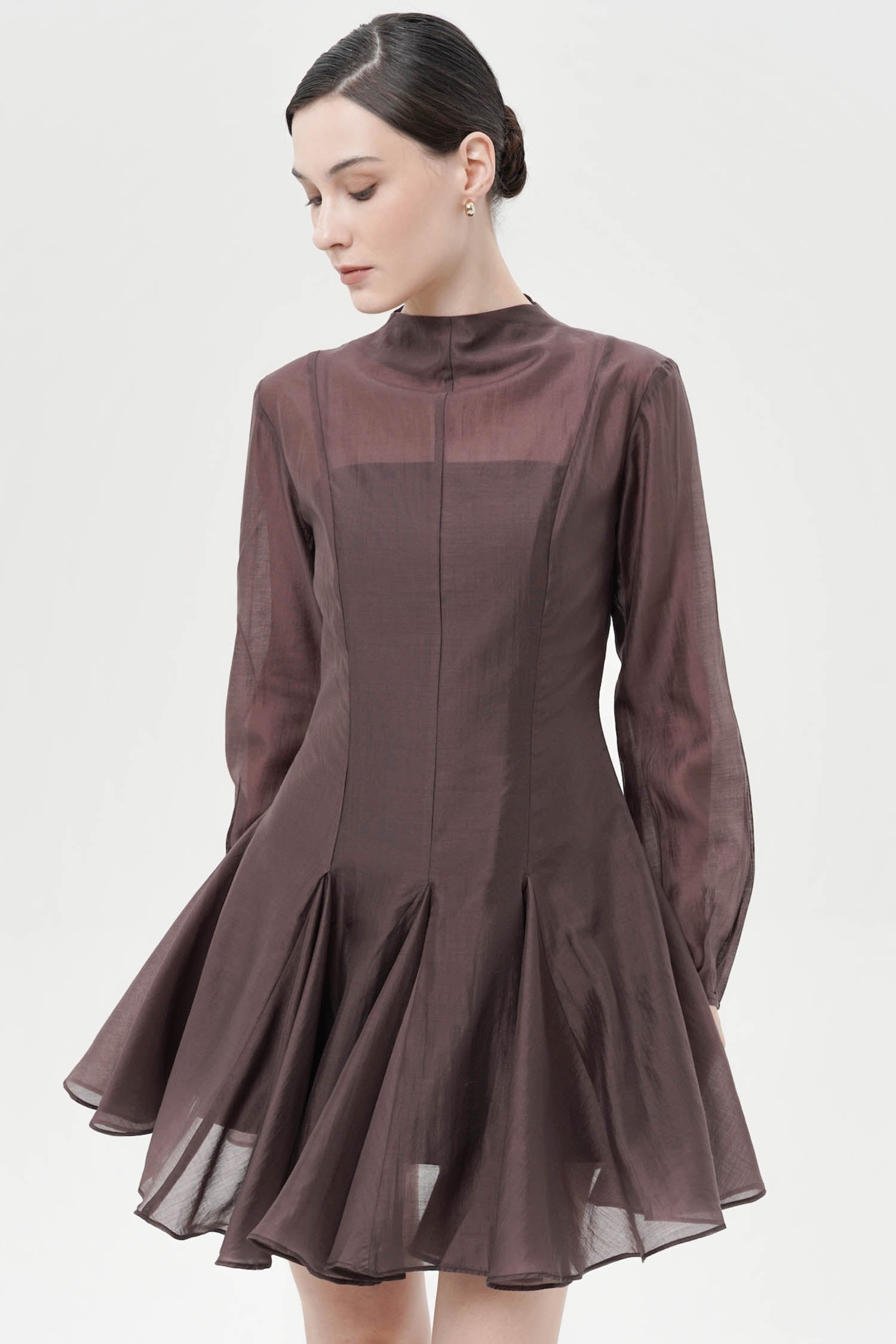 Truette Two-piece Mini Dress In Espresso