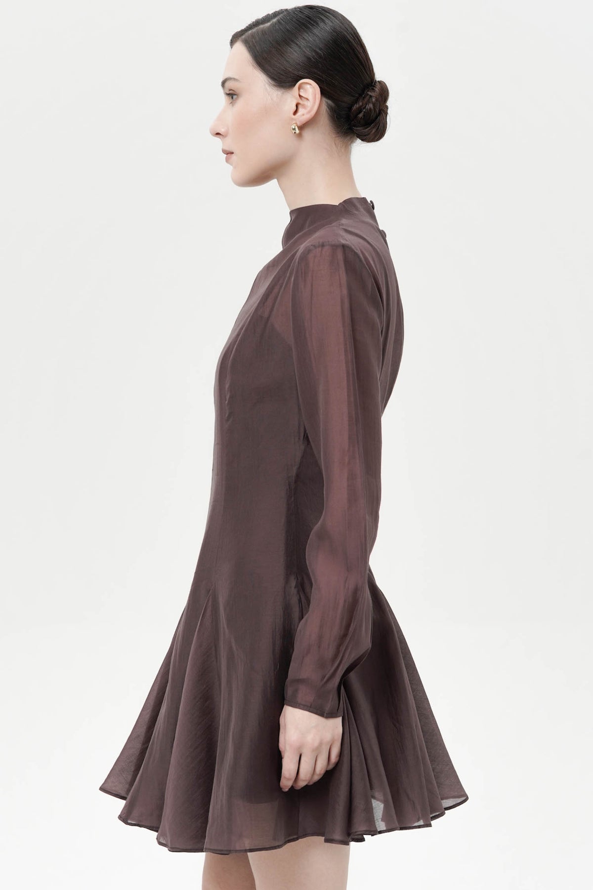 Truette Two-piece Mini Dress In Espresso