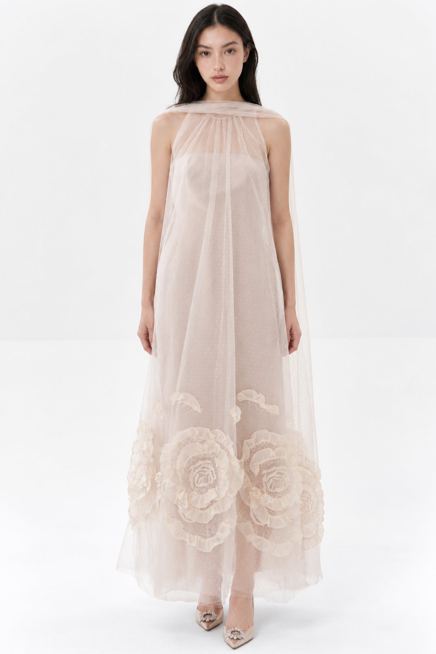 Tisha Dress In Nude