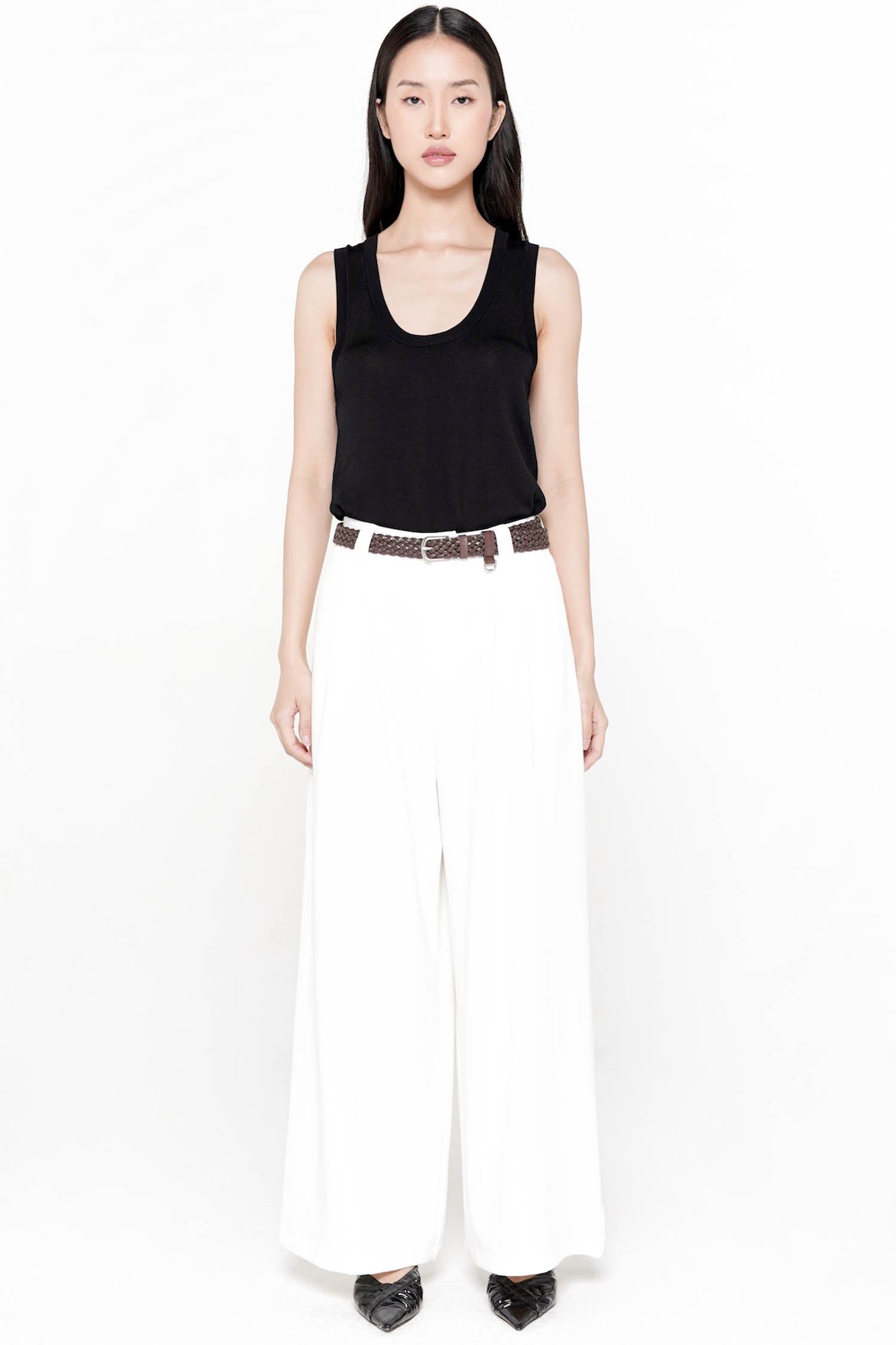 Carolina Wide-Leg Trouser In White
