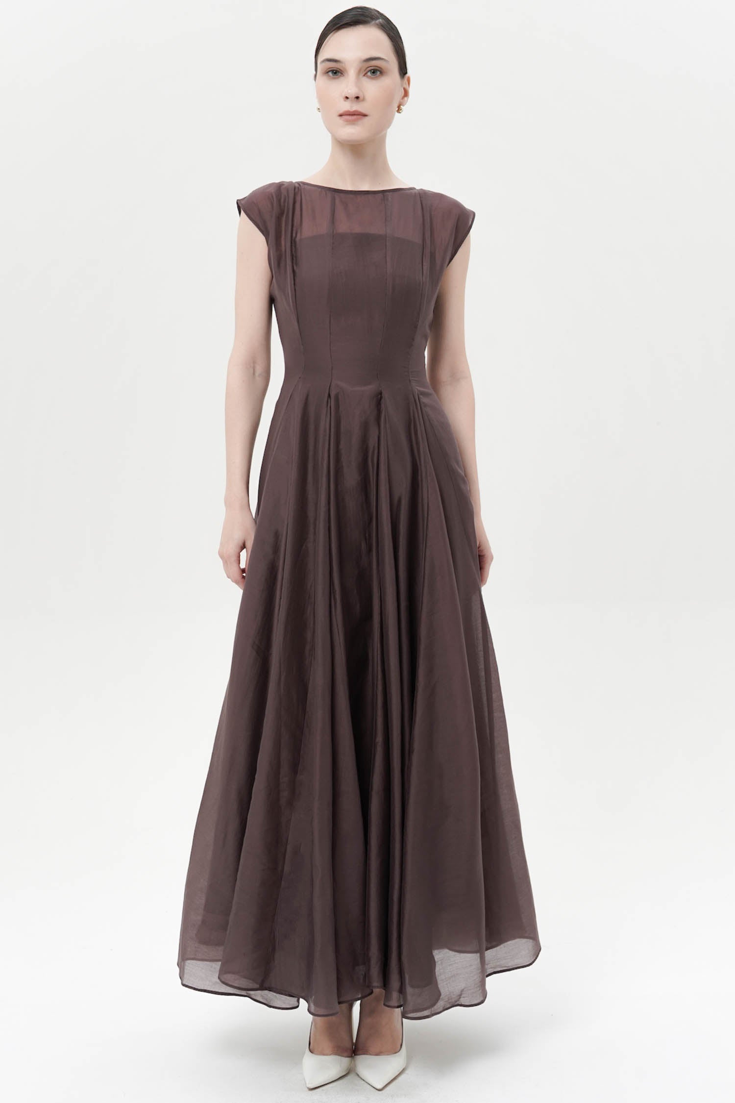 Ceres Two-piece Dress In Espresso