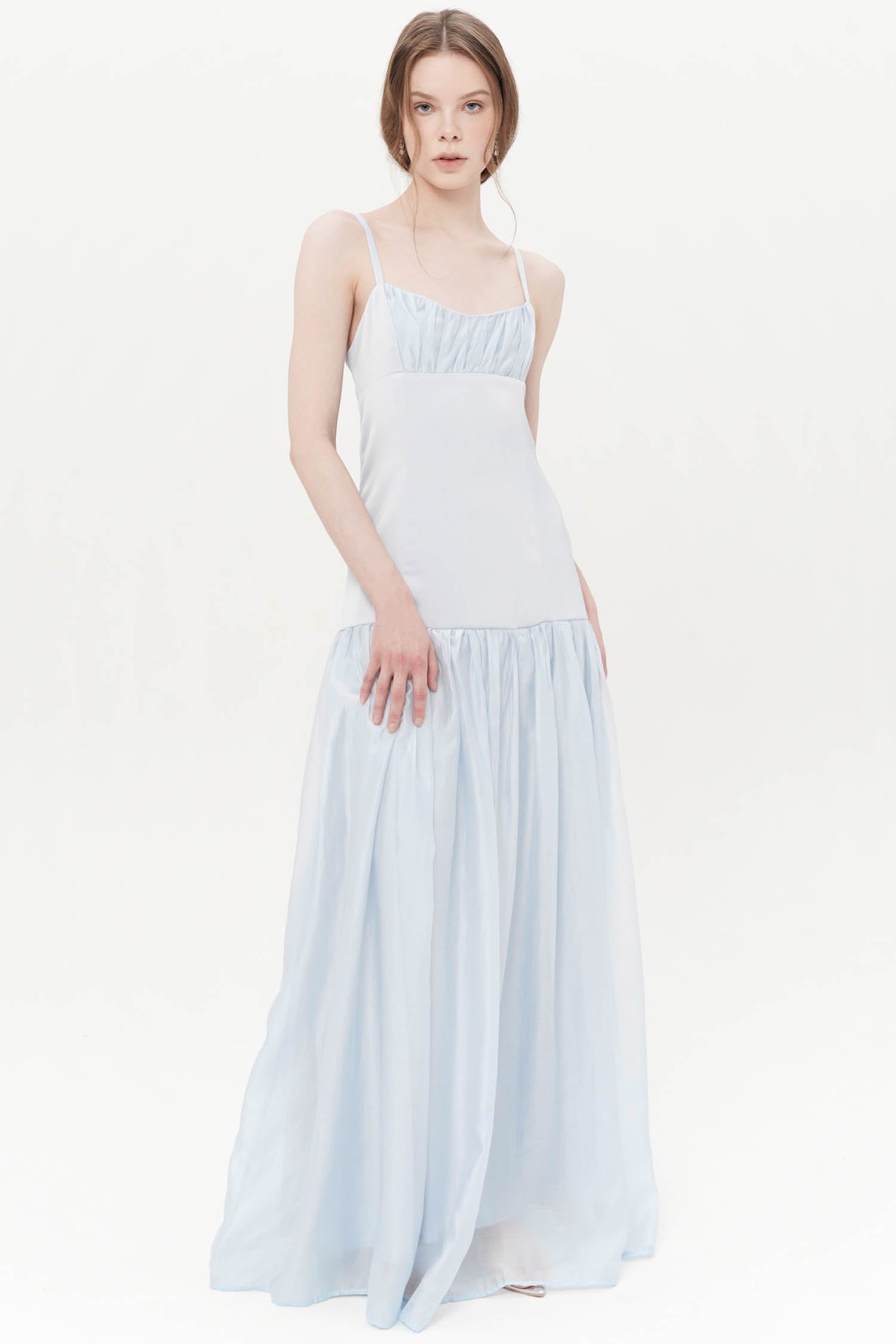 Laura Midi Dress in Sky Blue