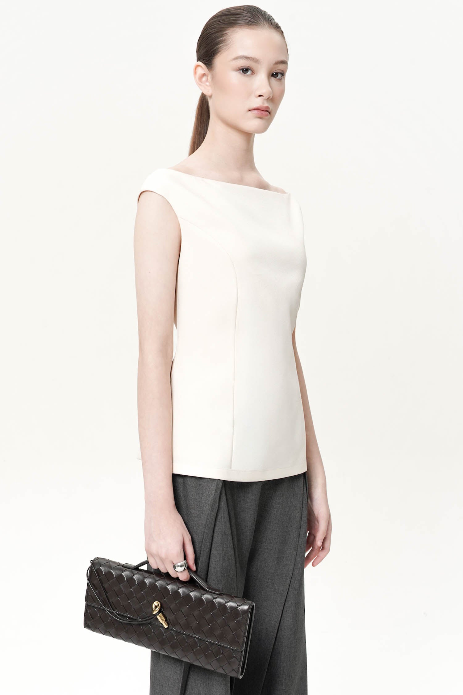 Orrin Sabrina Top In Ivory