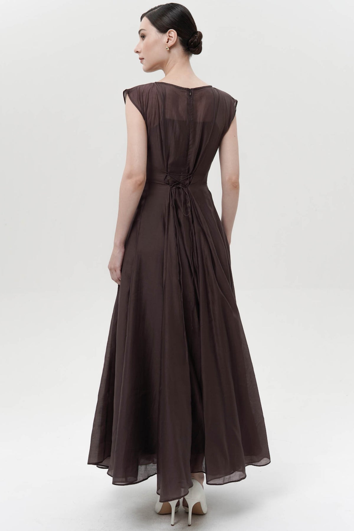 Ceres Two-piece Dress In Espresso