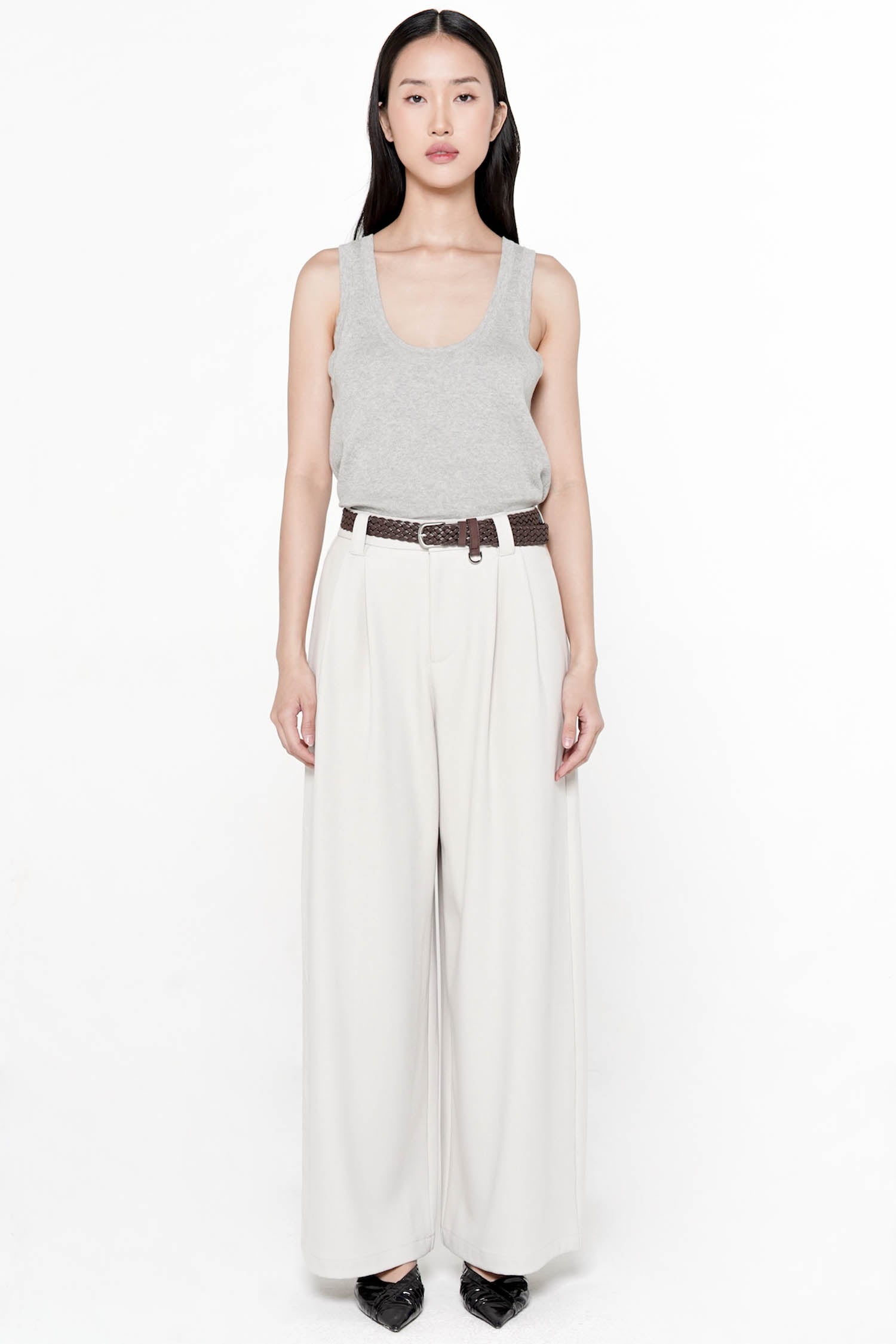 Carolina Wide-Leg Trouser In Creme