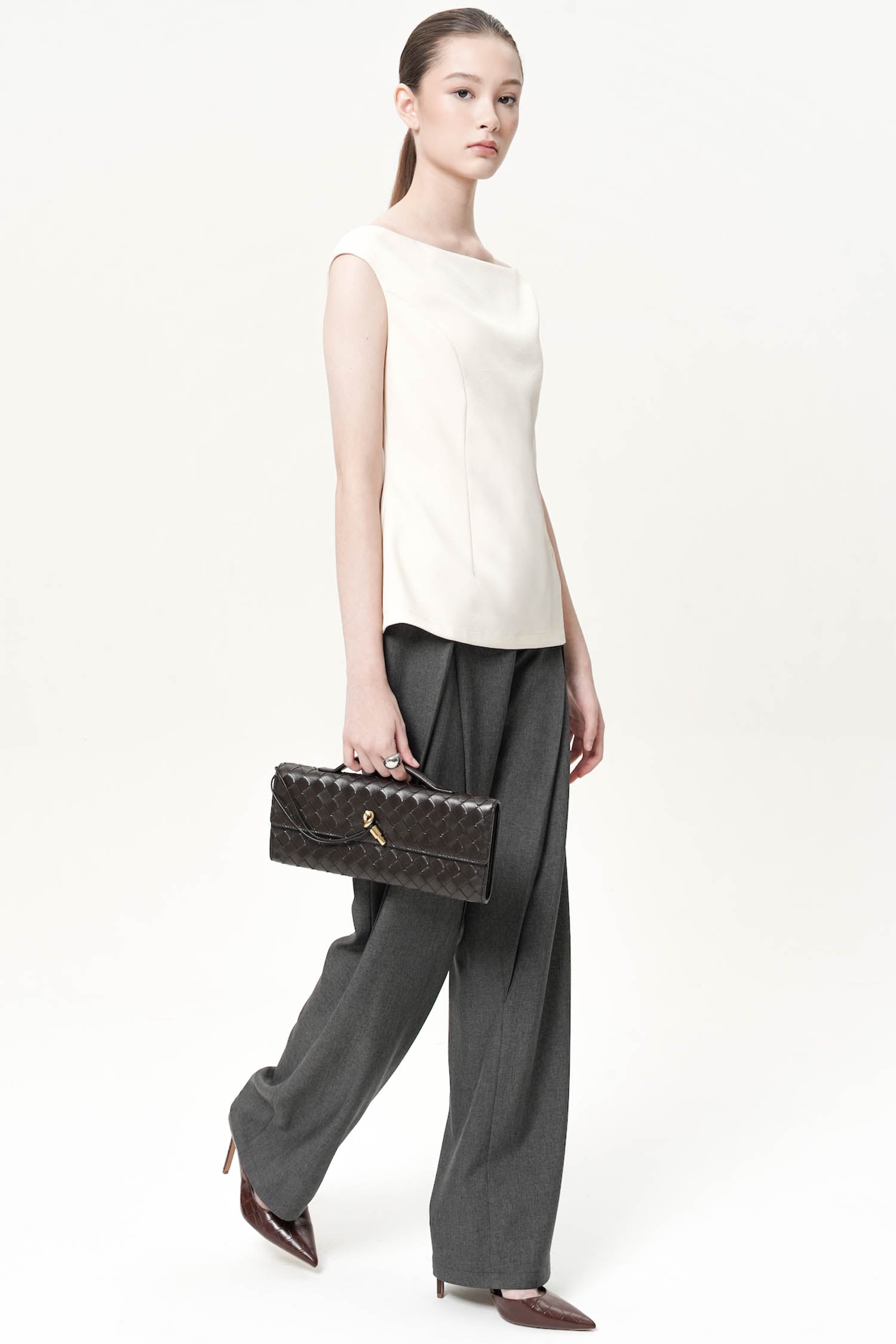 Orrin Sabrina Top In Ivory