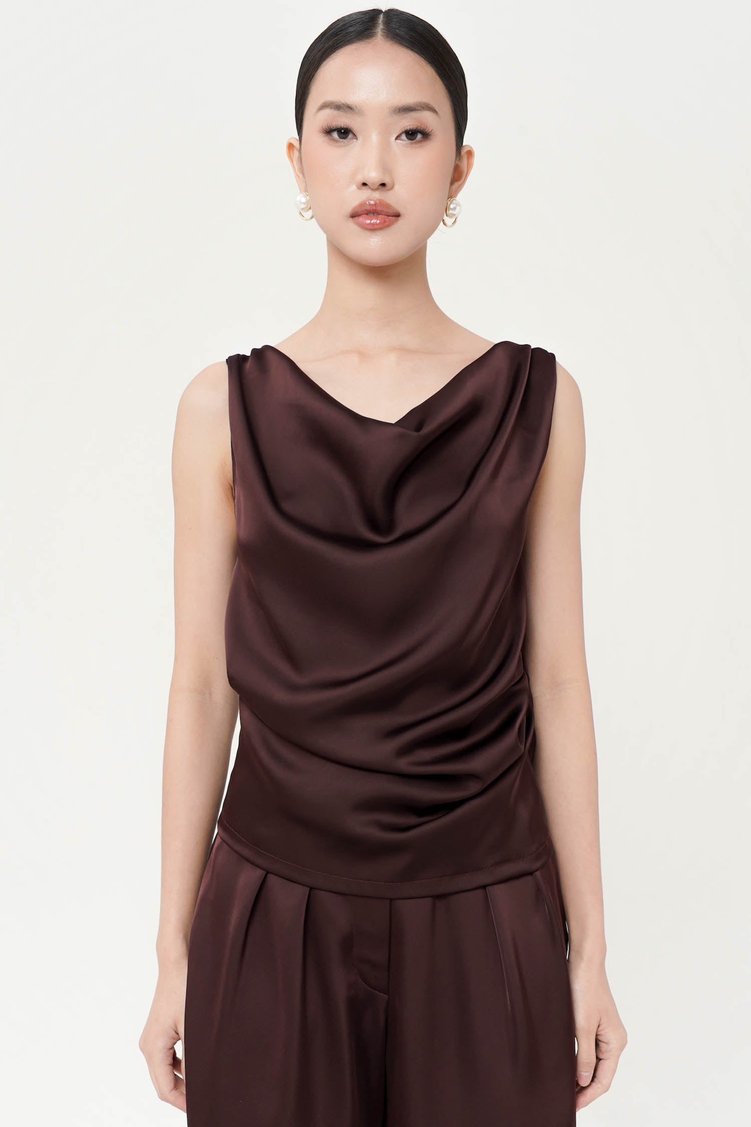 Bitsy Top In Dark Wine