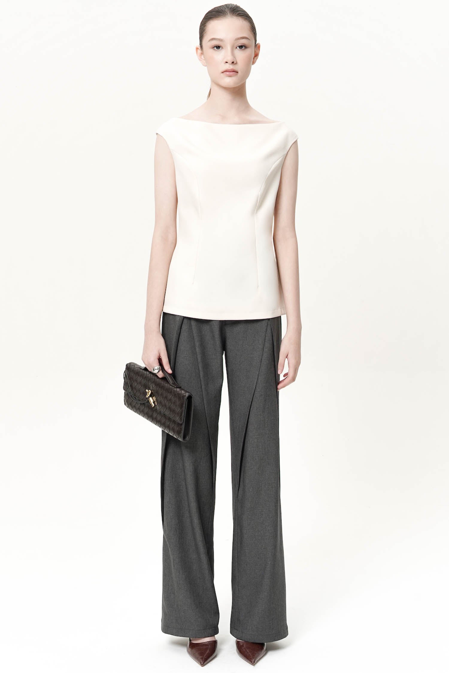 Orrin Sabrina Top In Ivory