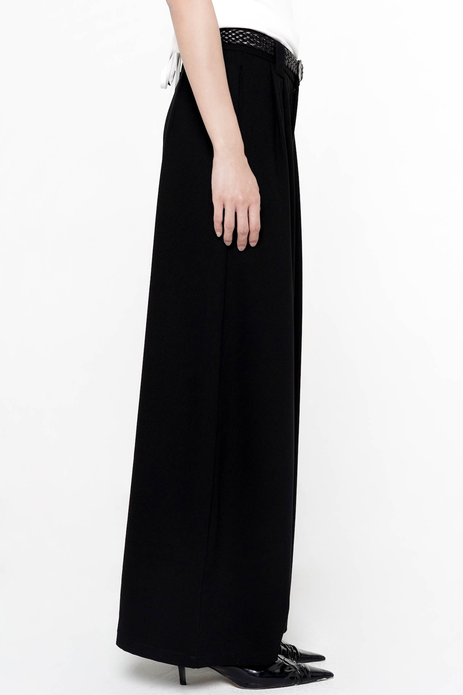Carolina Wide-Leg Trouser In Black