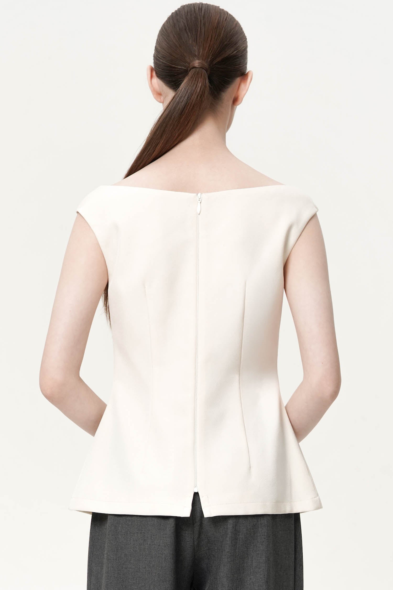 Orrin Sabrina Top In Ivory