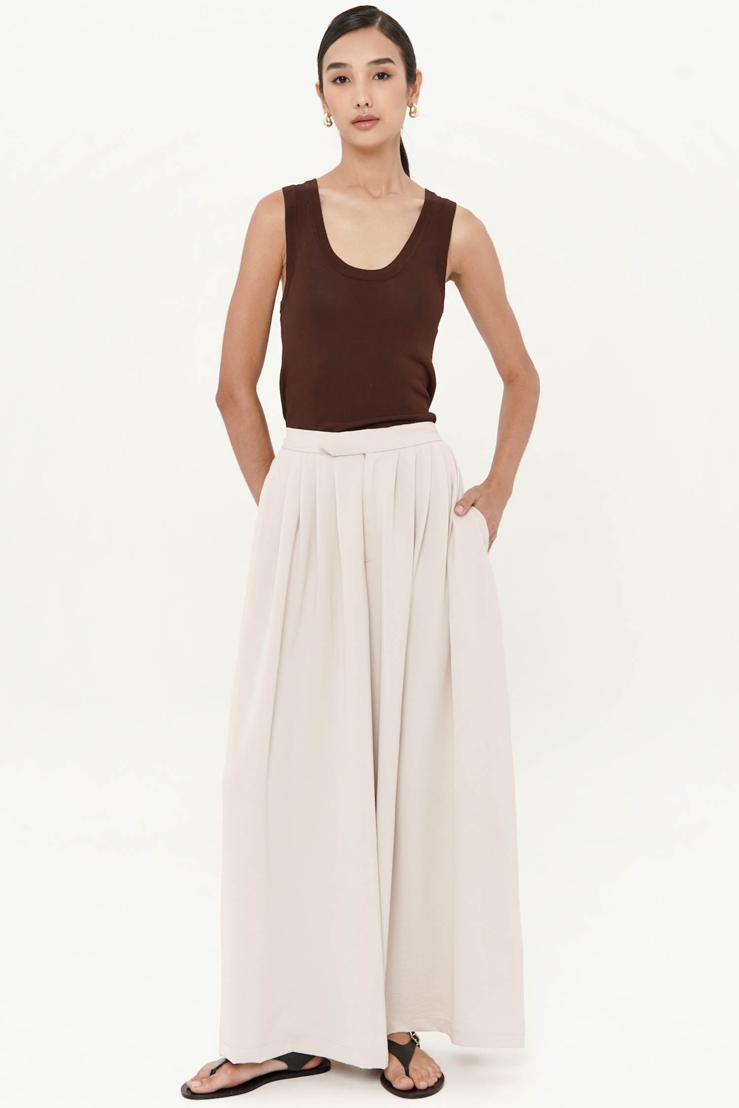 Nerida Trousers In Light Nude