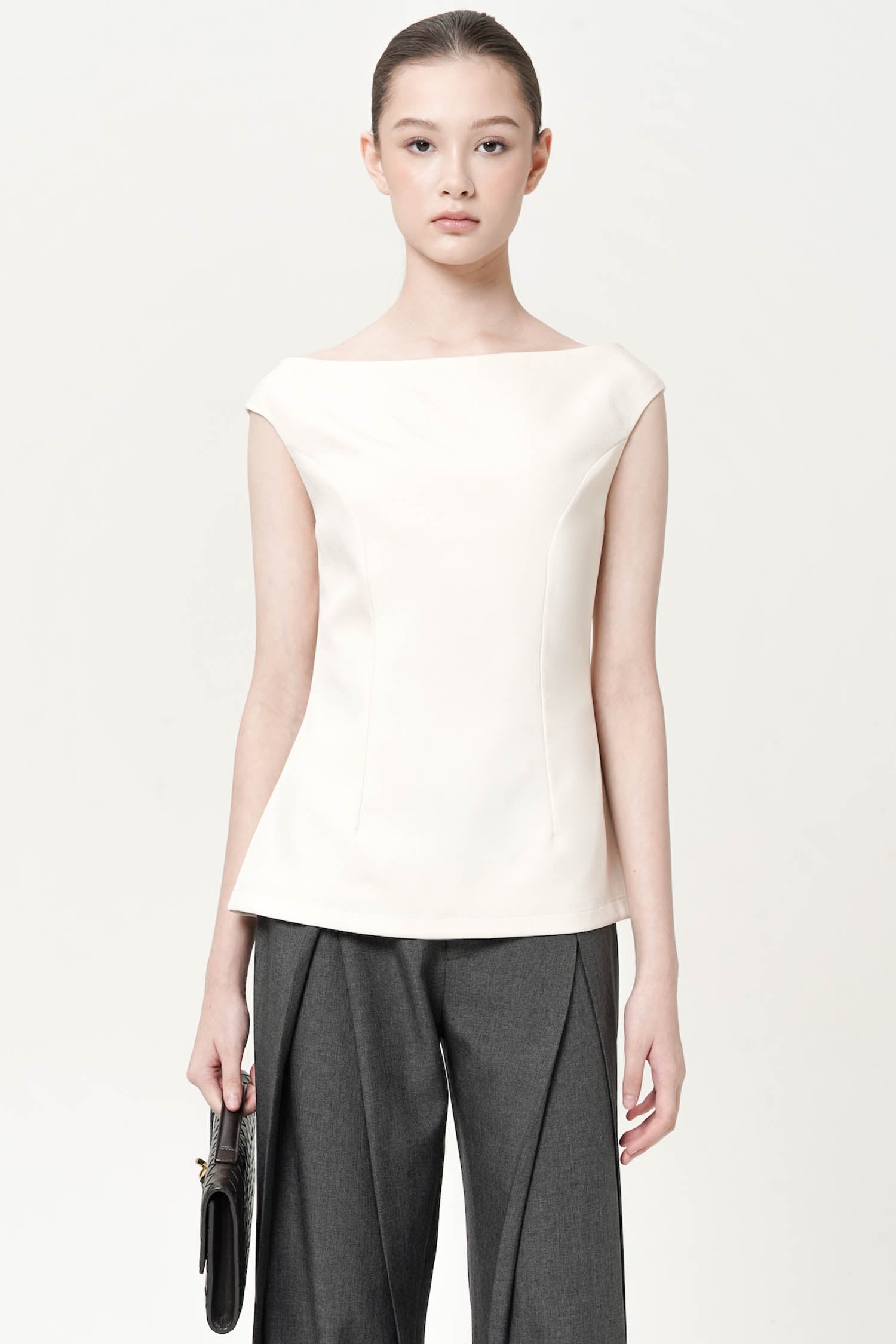 Orrin Sabrina Top In Ivory