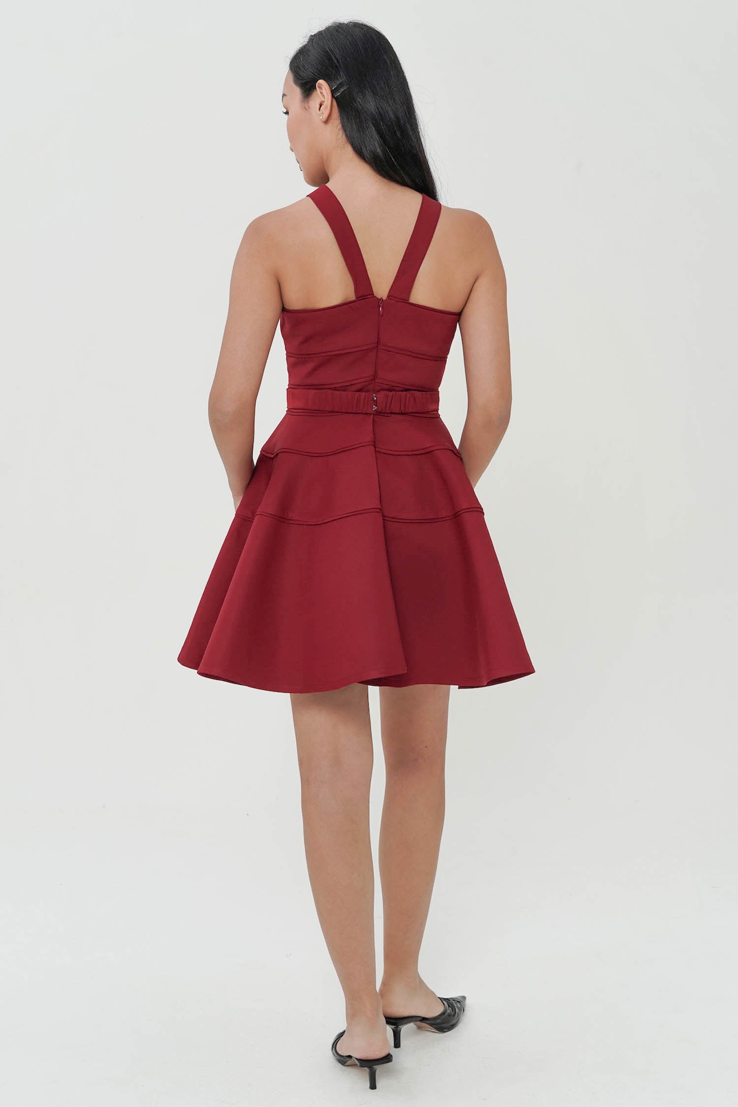 Dax Mini Dress In Maroon (3 LEFT)