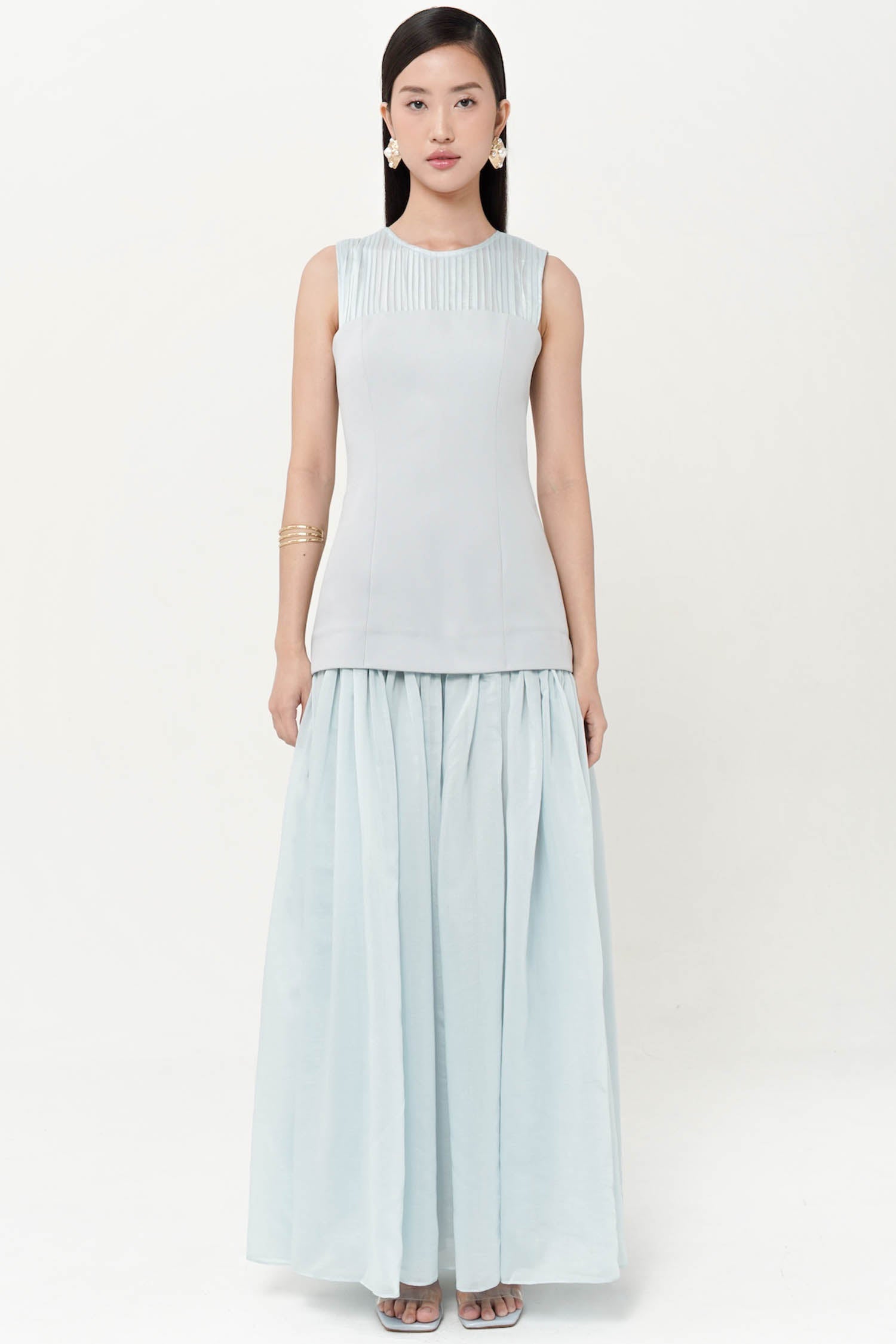 Peonia Dress In Powder Blue