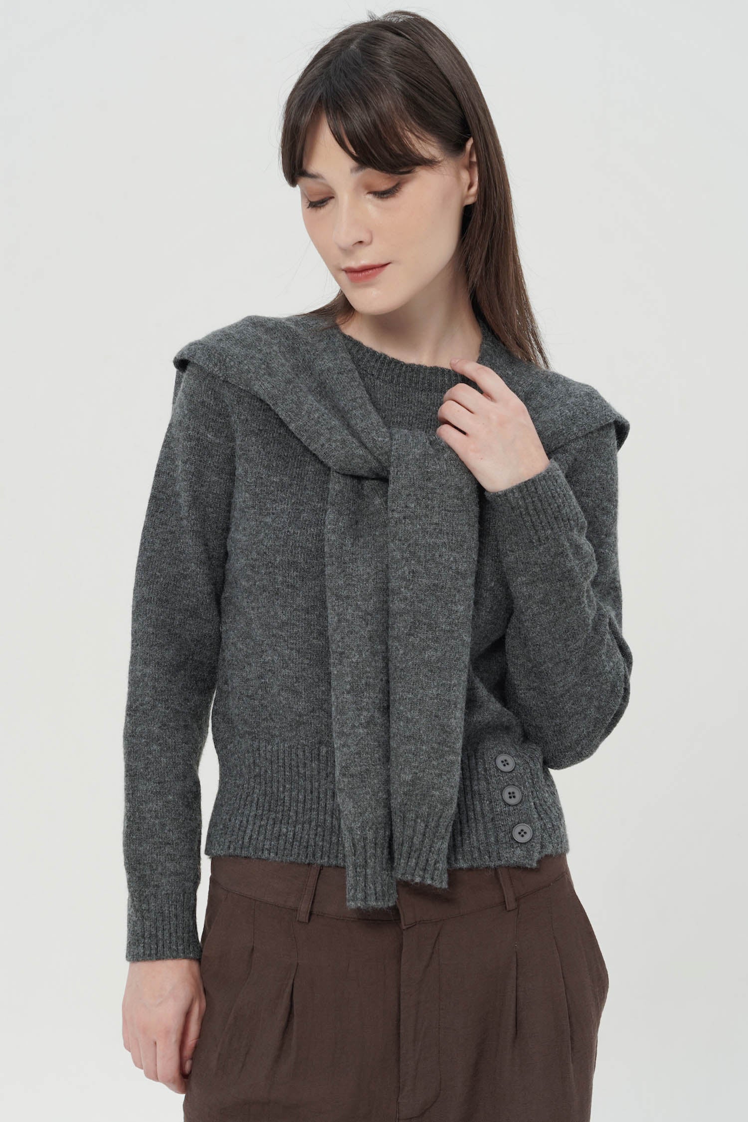 Pierson Top In Grey (2 LEFT)