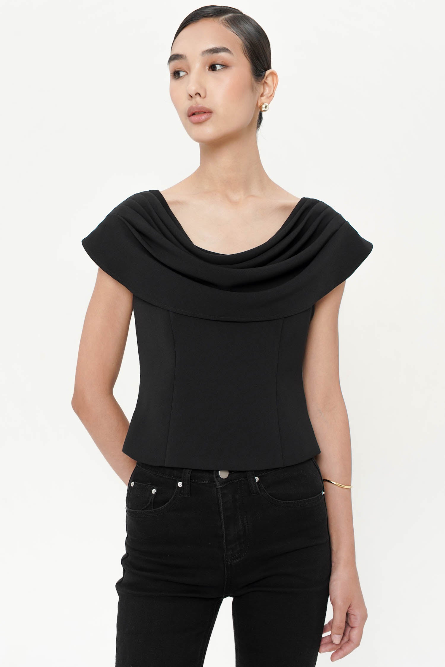 Paislee Top In Black