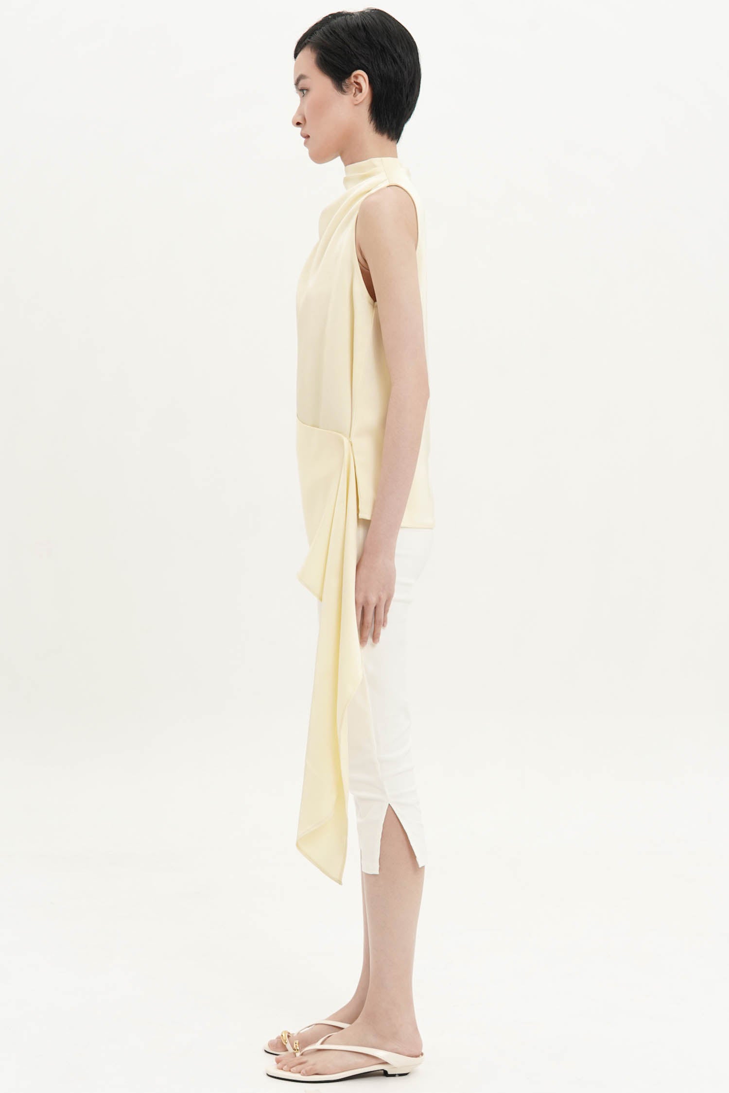 Ottavia Asymmetrical Top In Butter
