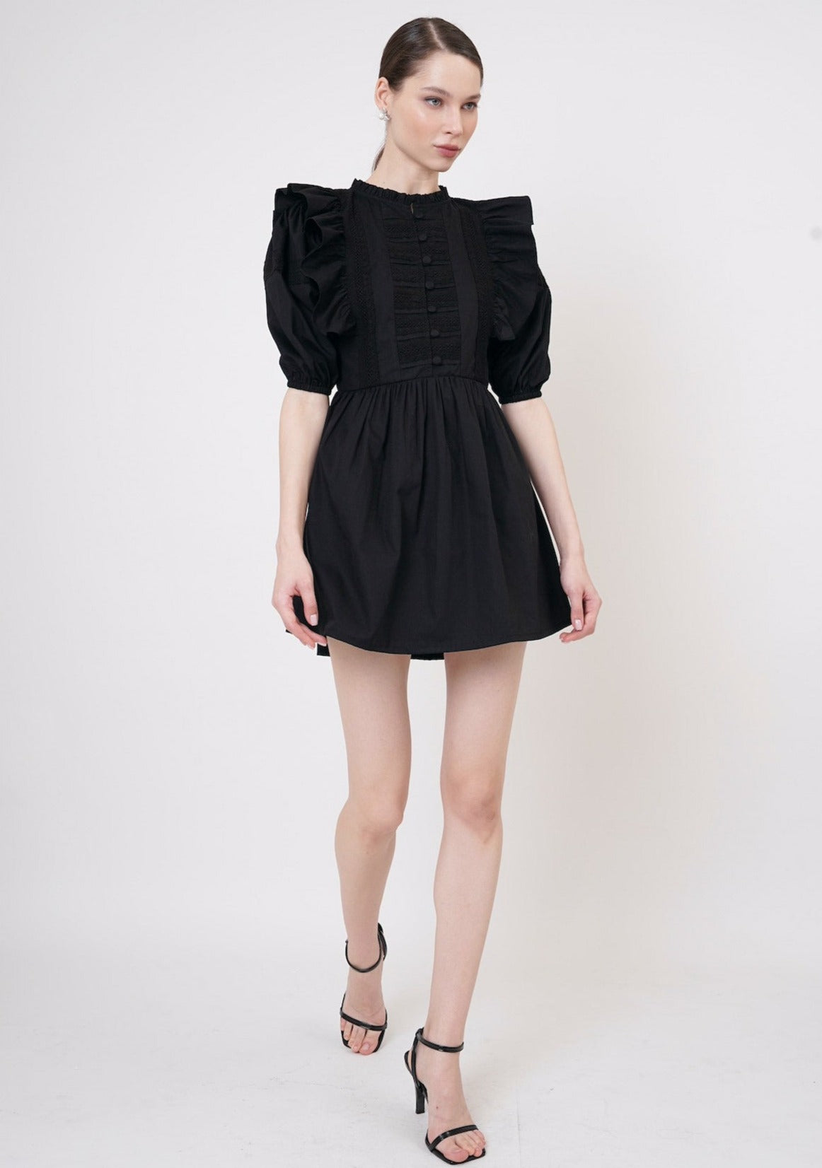 Daisy Lace Dress In Black