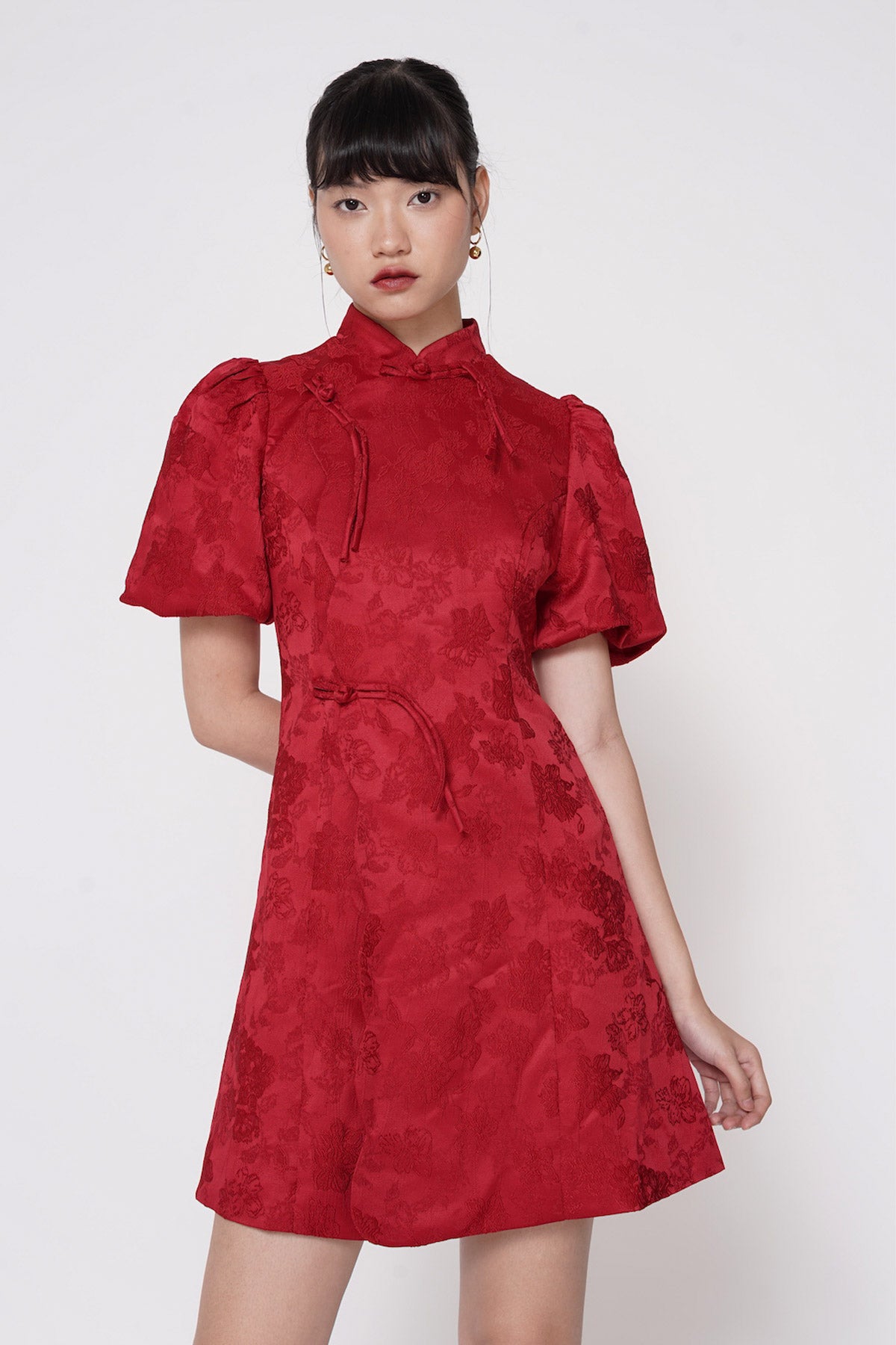 Qiao Cheongsam Dress In Red (LAST PIECE)
