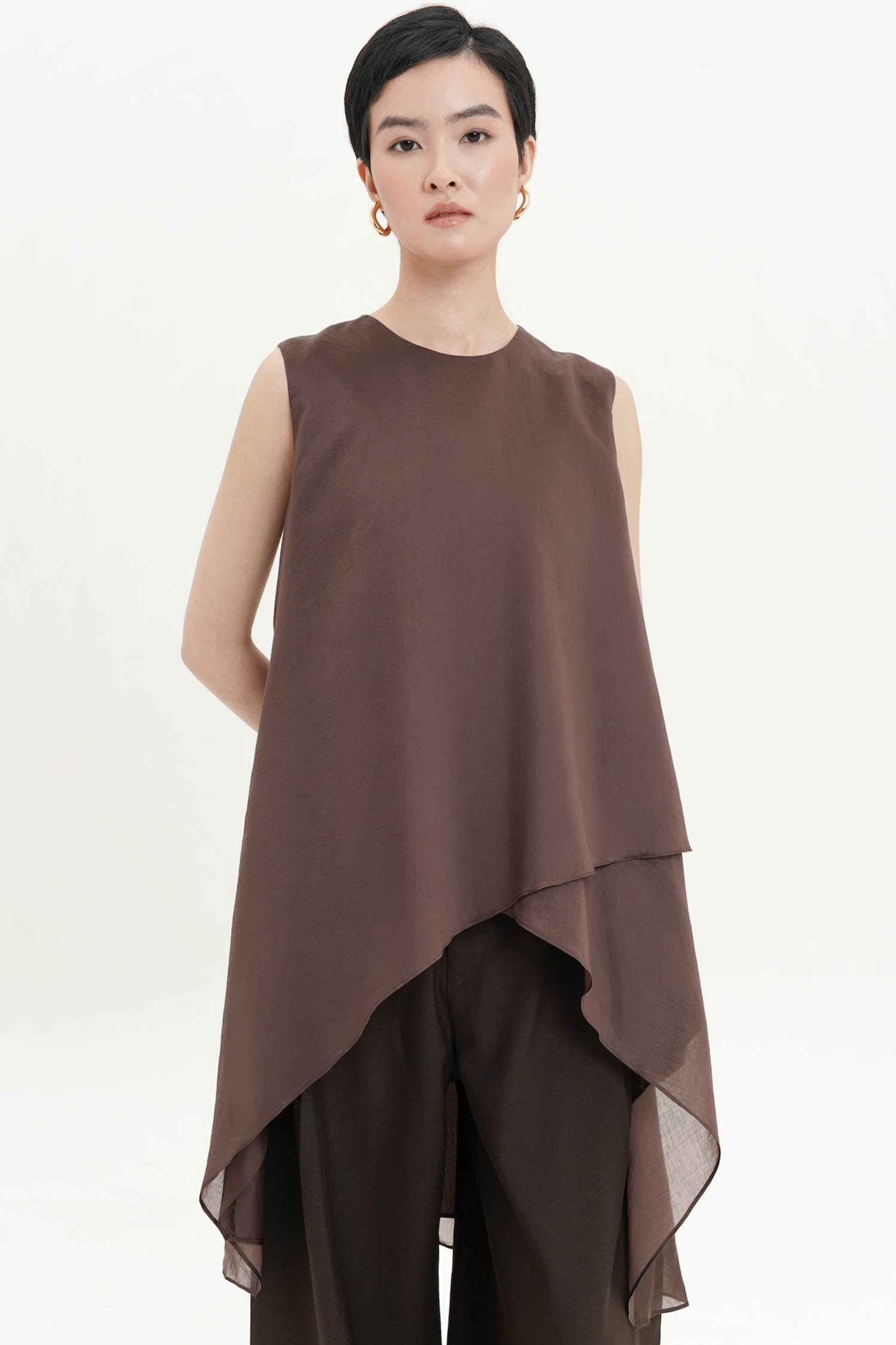 Altea Sleeveless Top In Espresso