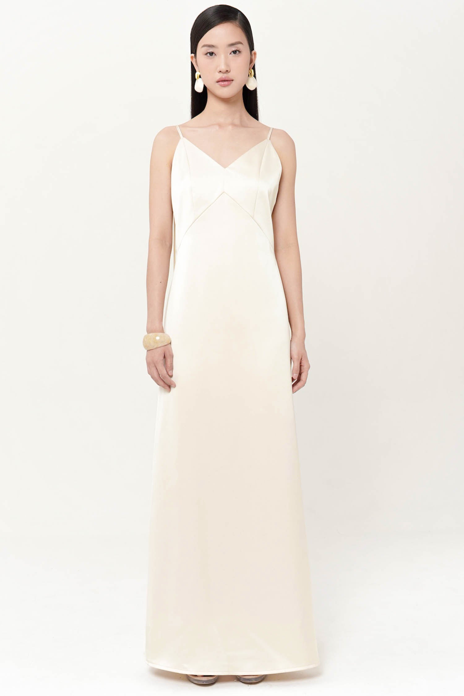 Vale Dress In Porcelain