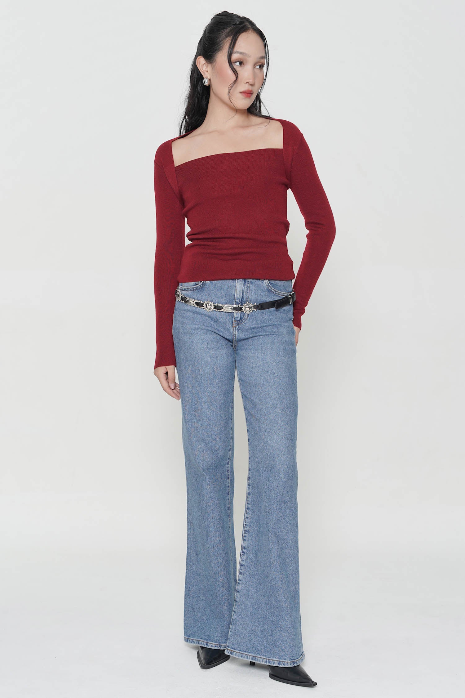 Zenji Top In Maroon