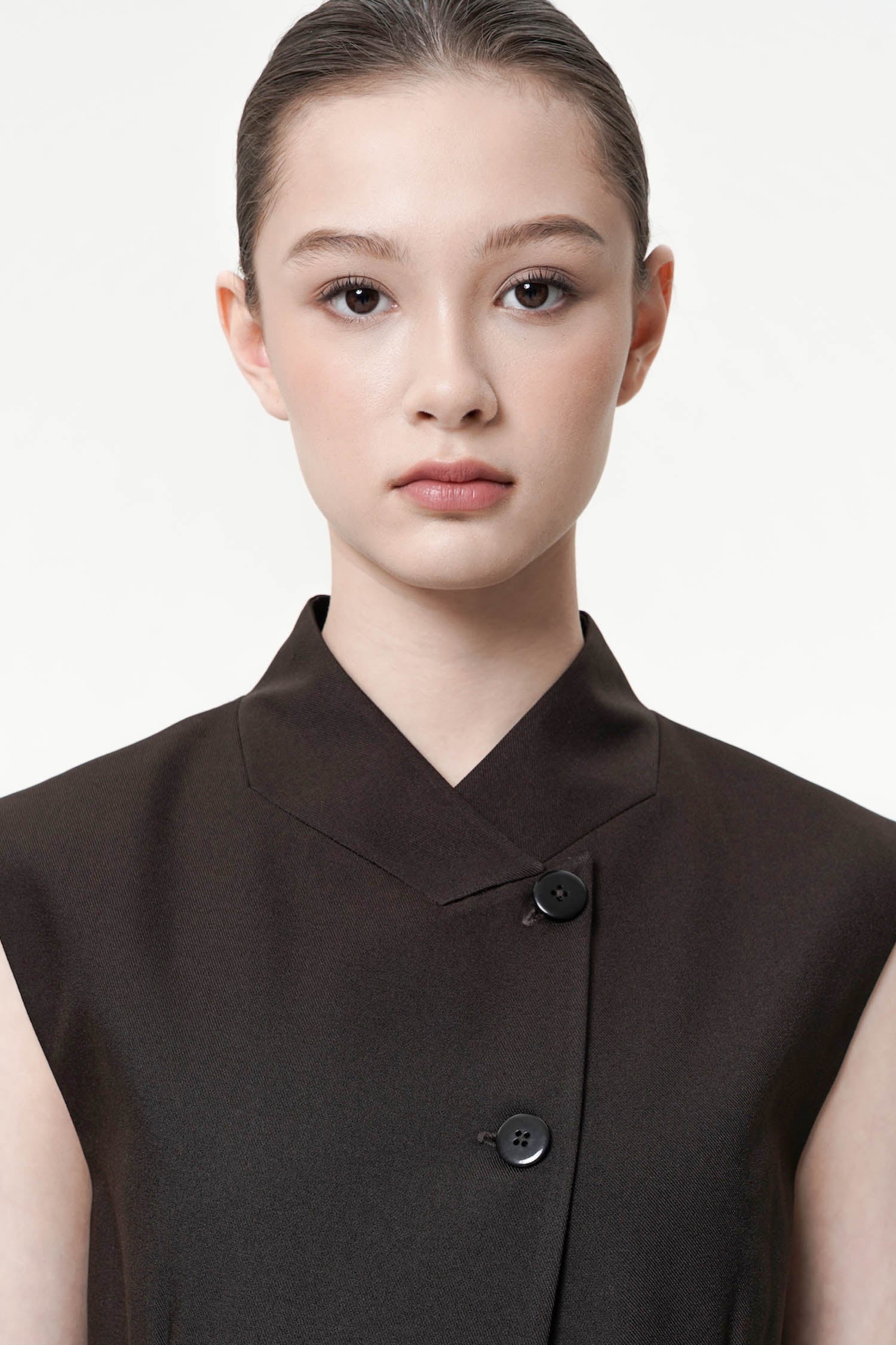 Rior Structured Vest In Espresso