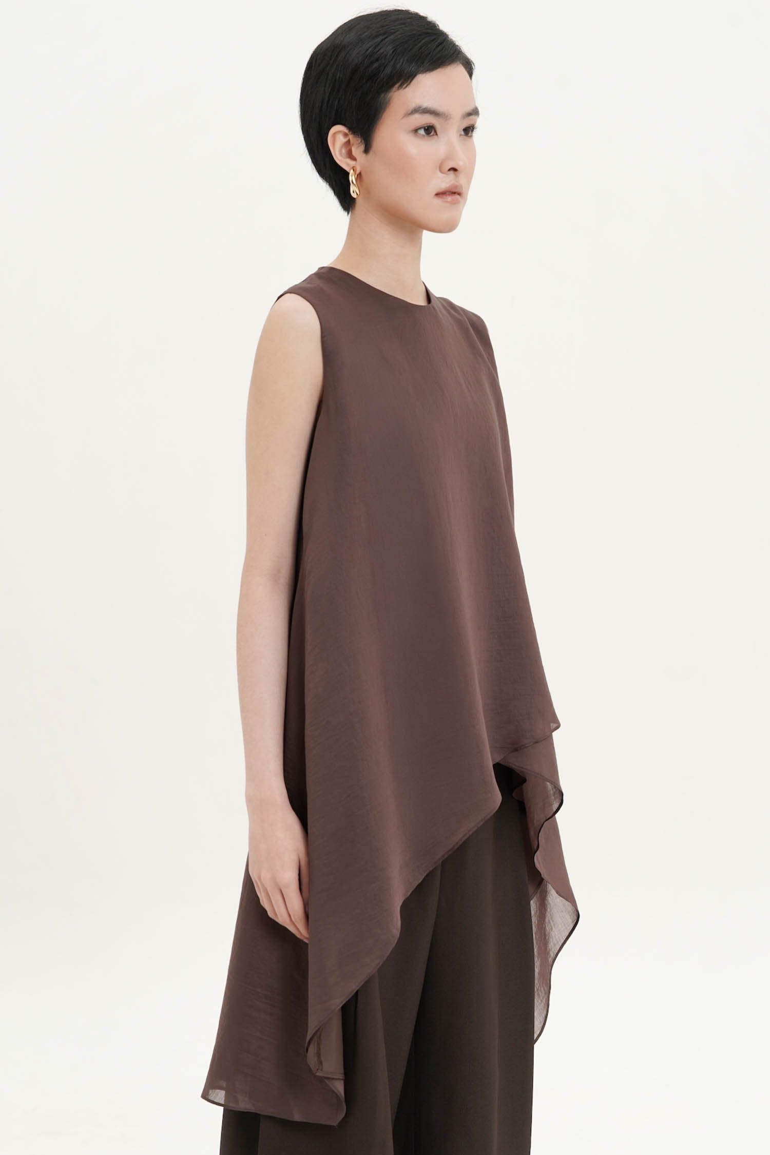 Altea Sleeveless Top In Espresso
