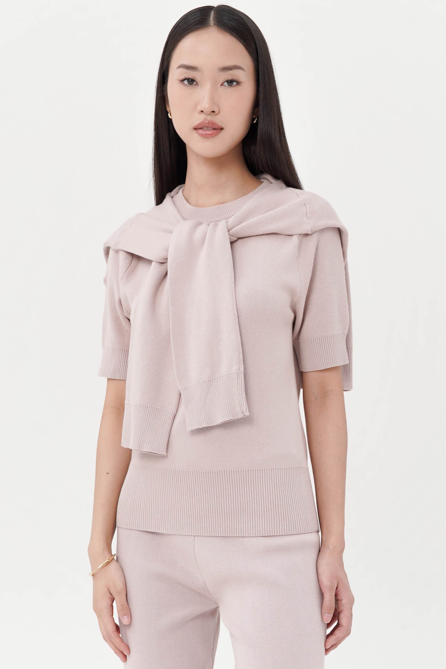 Neiti Two-Piece Top In Dusty Pink