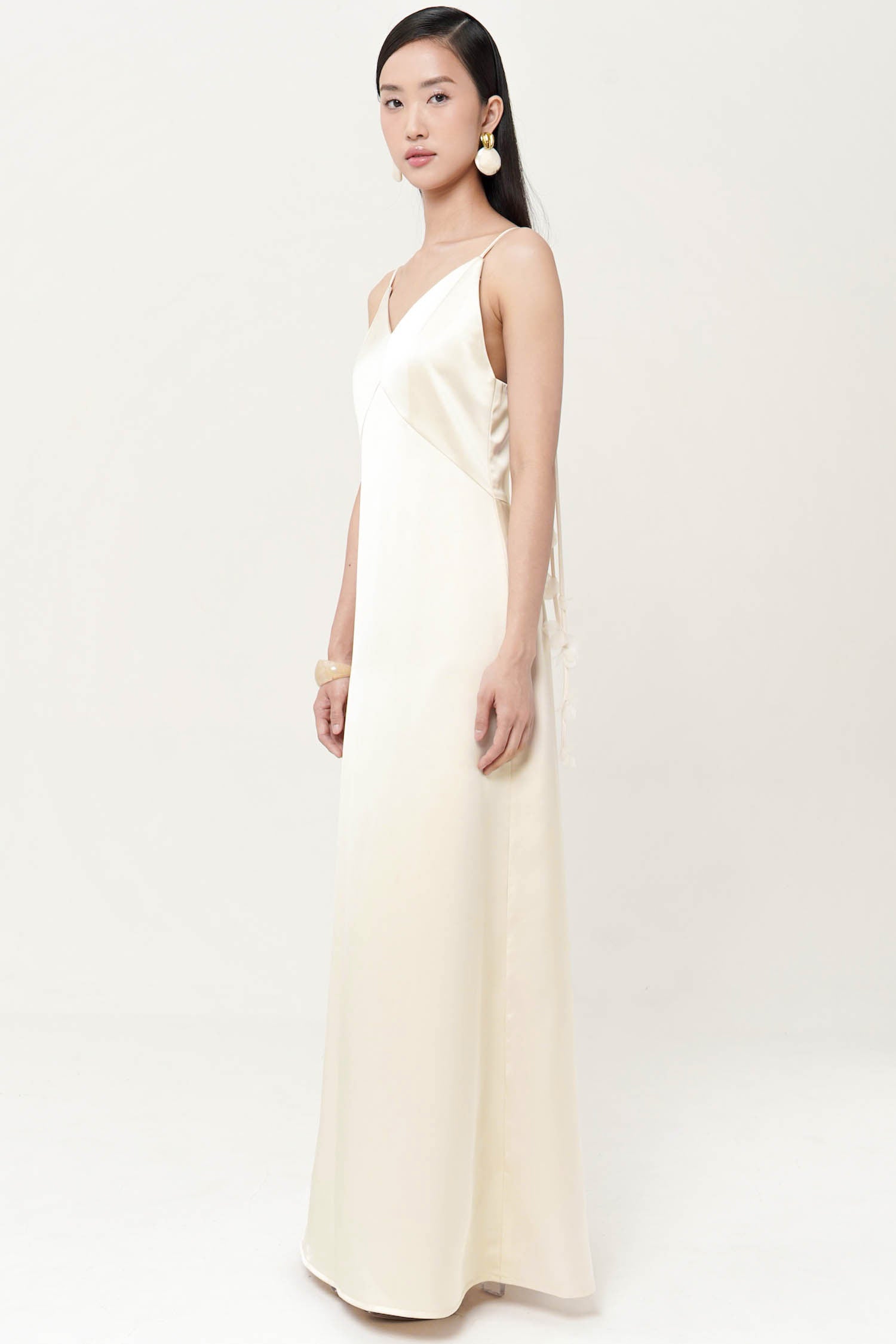 Vale Dress In Porcelain