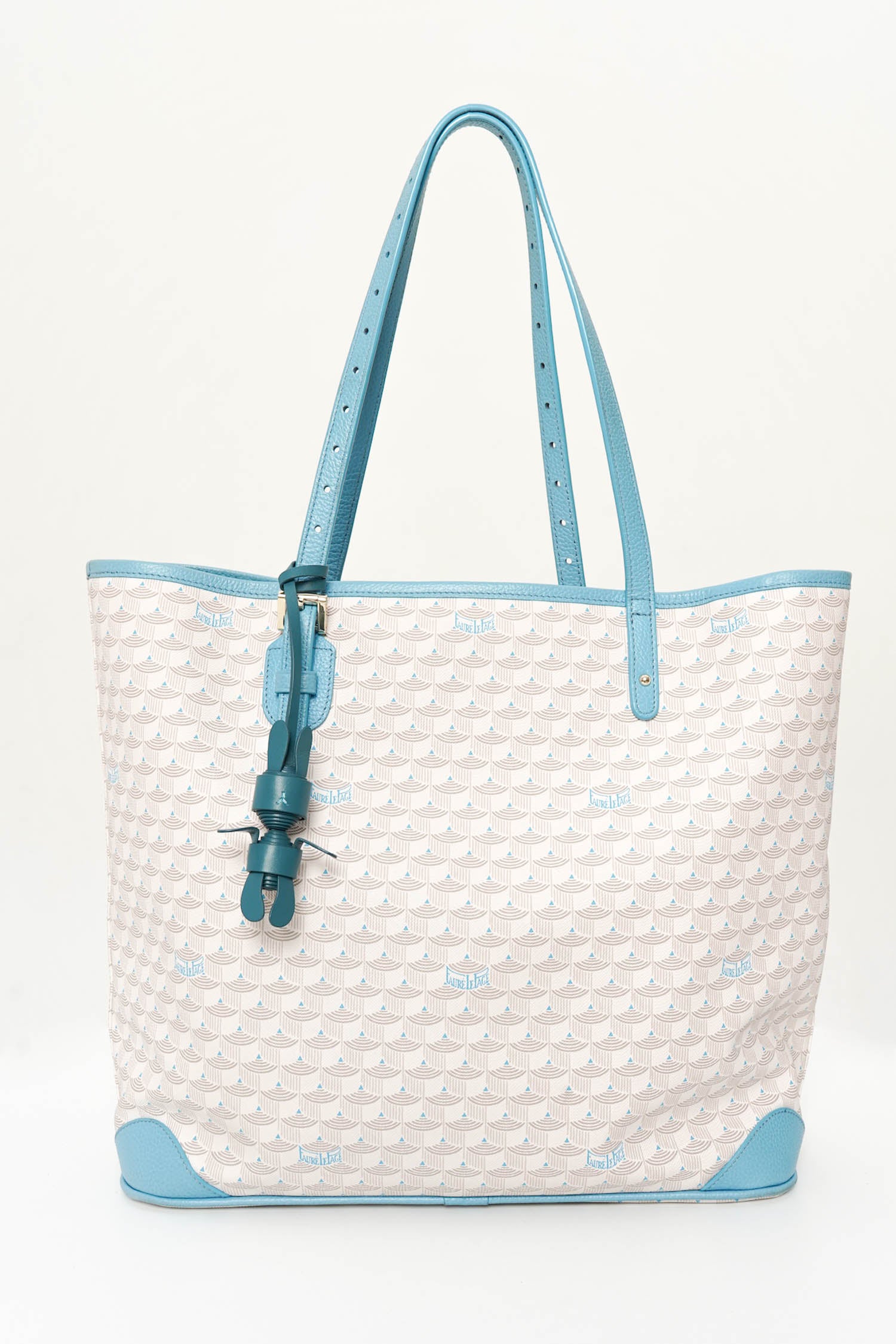 Hoppy Bunny Leather Charm In Dark Teal Blue