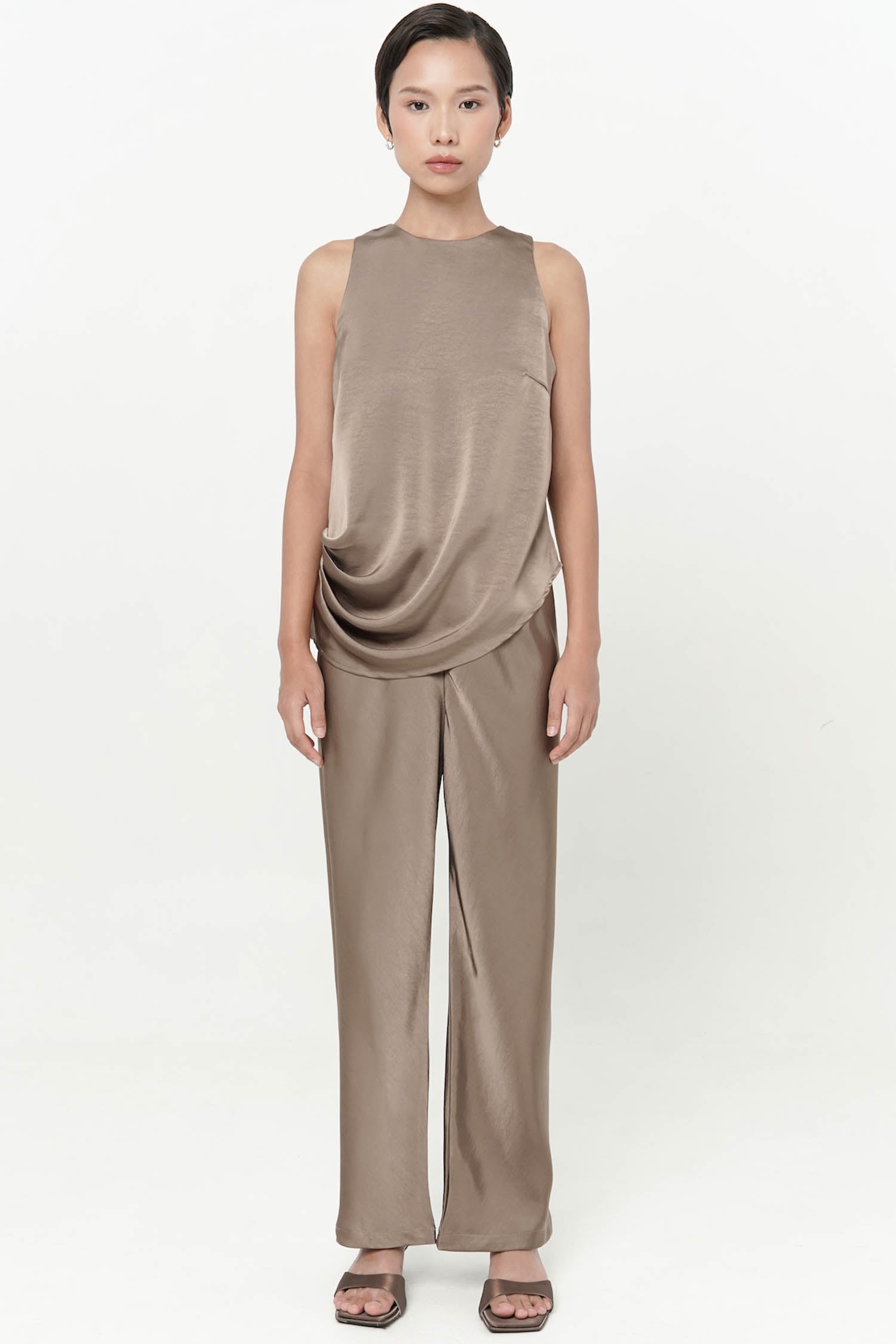 Olga Ash Brown Pants