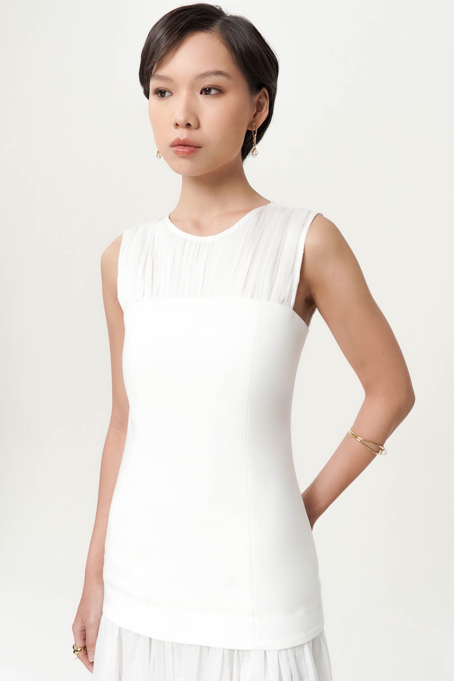 Peonia Dress In White
