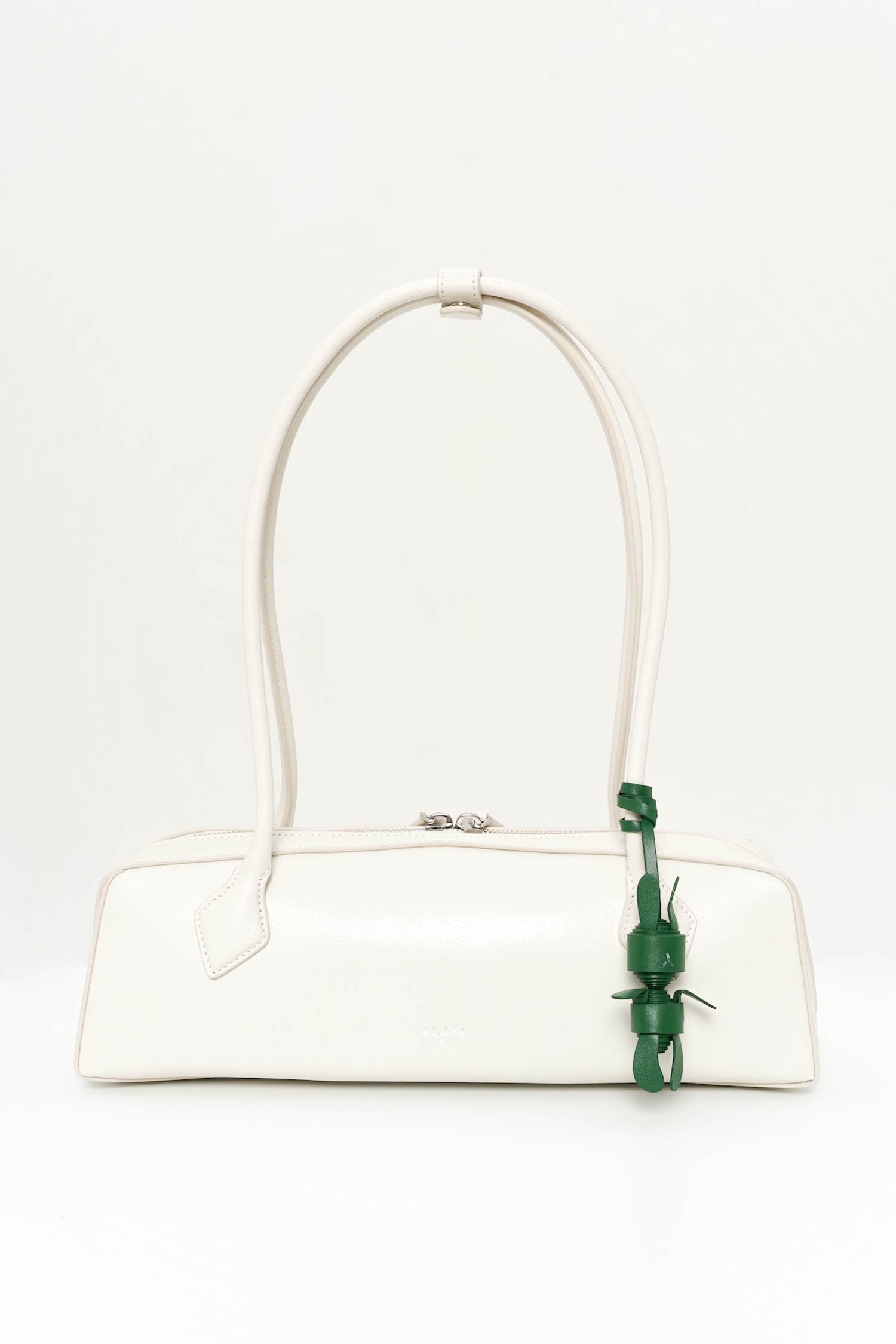 Hoppy Bunny Leather Charm In Green