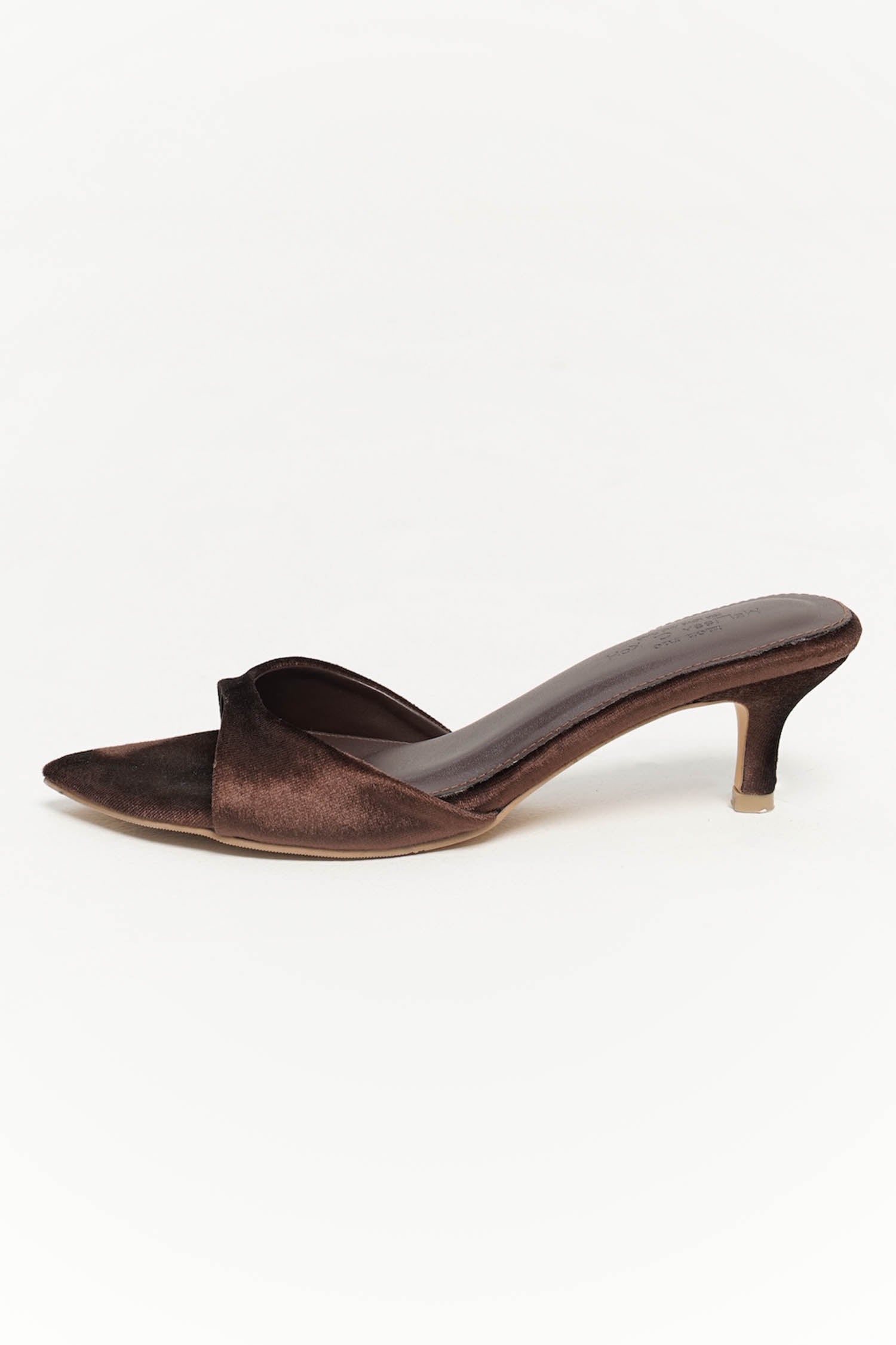 Velvet On Point 5cm Heels In Brown (3 Pairs Left)
