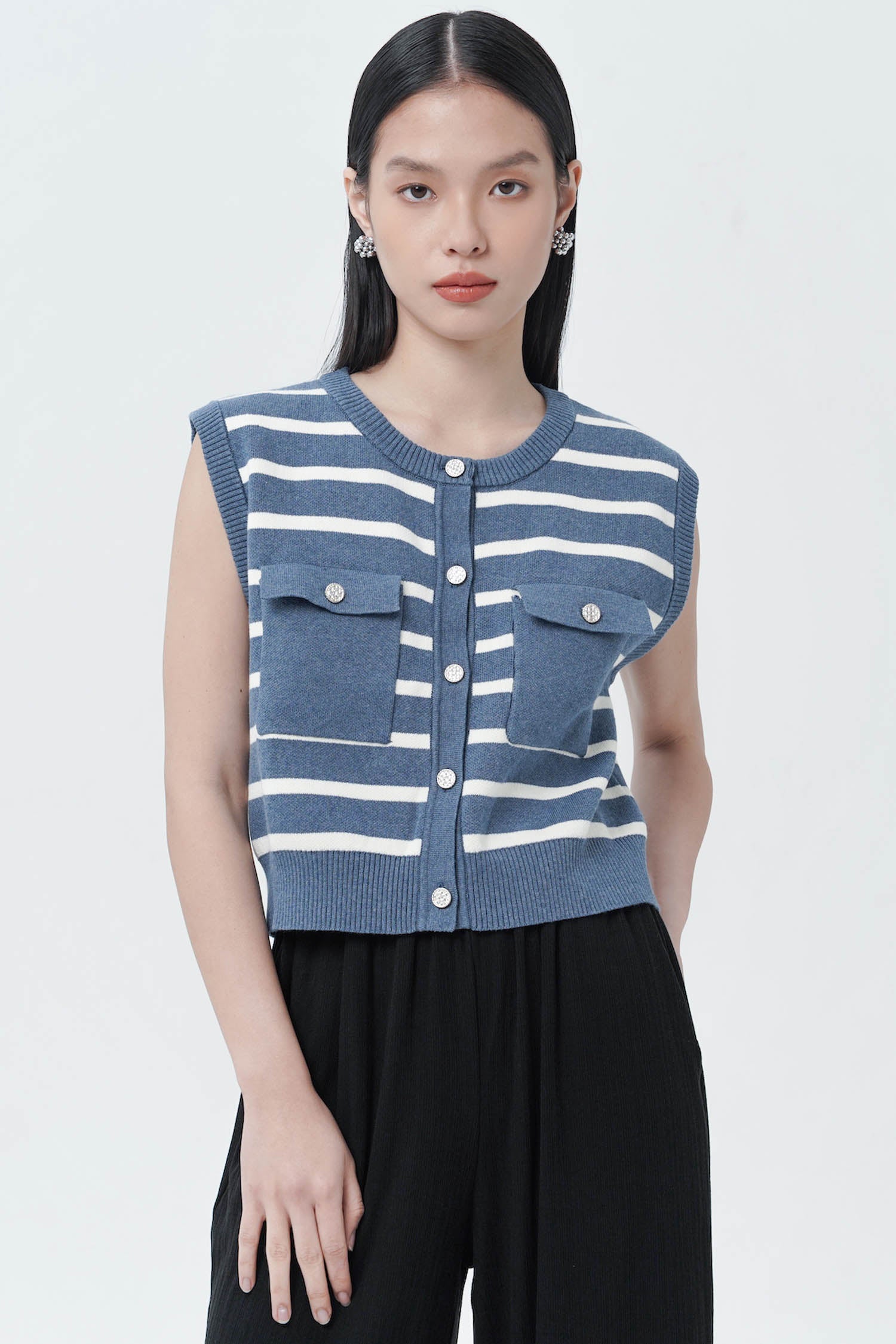 Oricon Top In Blue Denim (LAST PIECES)