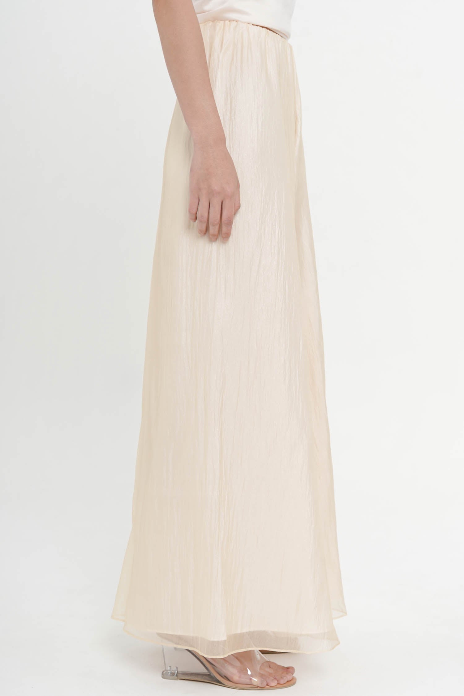 Jire Translucent Trousers In Butter