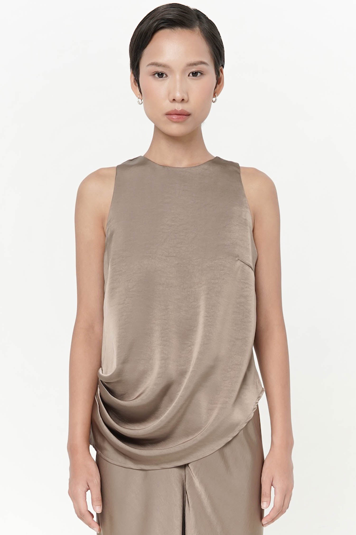 Agnes Ash Brown Top