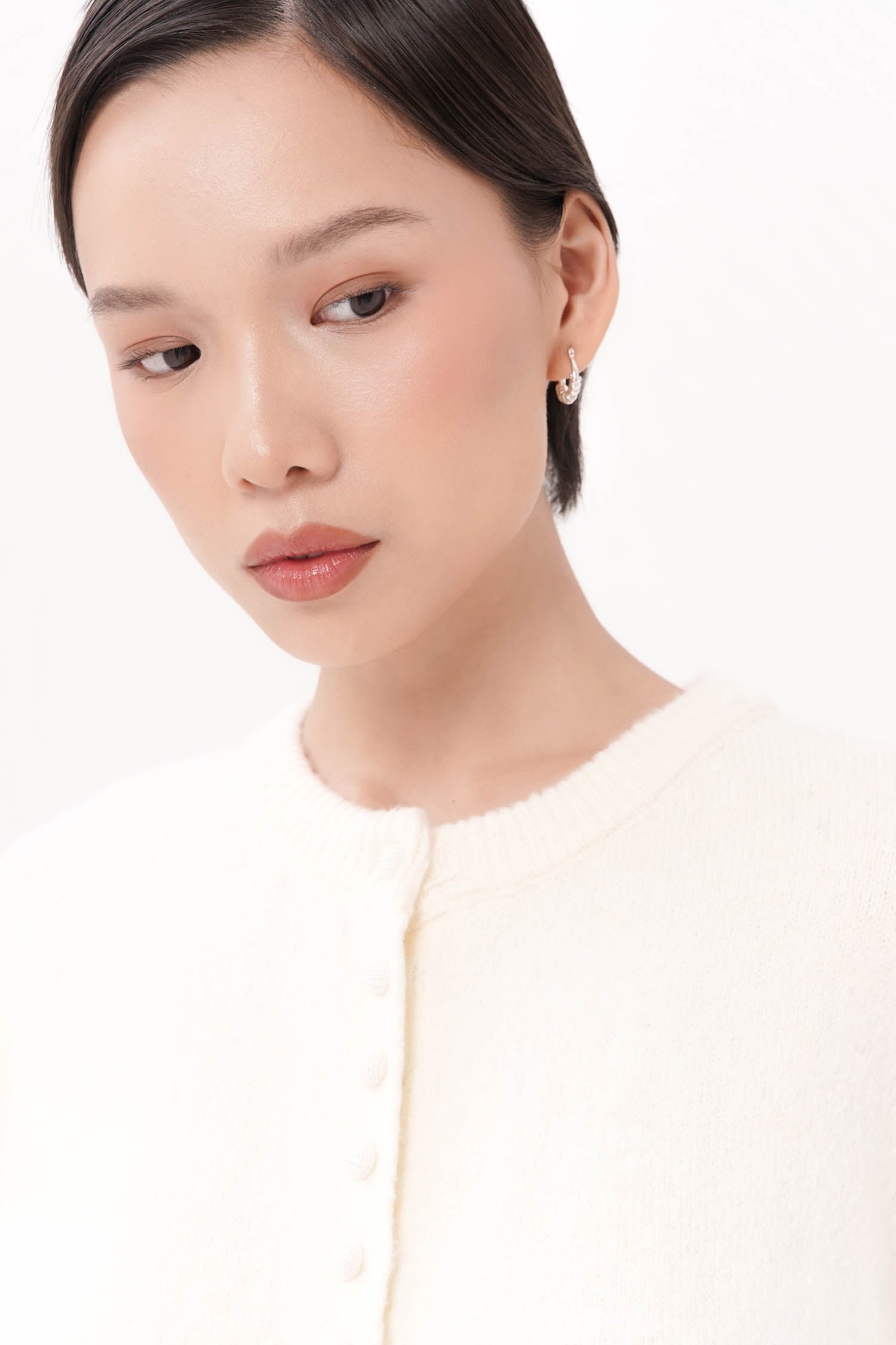 Raina Cardigan In Broken White